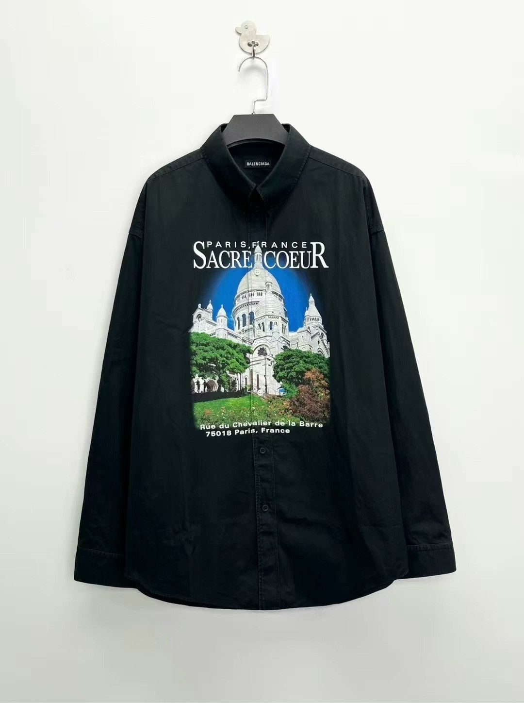 Balenciaga balenciaga black sacre coeur shirt jacket Size US L / EU 52-54 / 3 - 1 Thumbnail