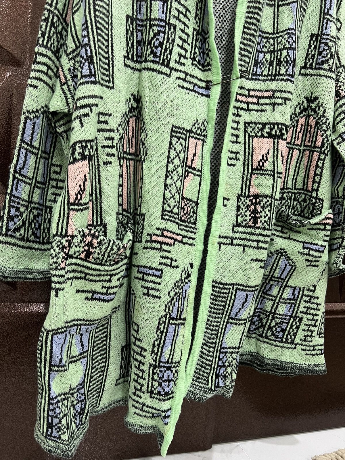 Japanese Brand Window Cityspace Art Harajuku Style Open Long Cardigan Size M / US 6-8 / IT 42-44 - 4 Thumbnail