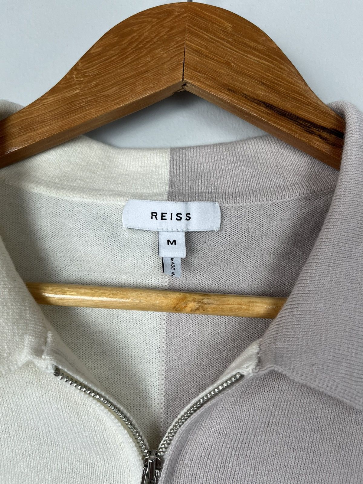 Reiss REISS Port Luxury 1/4 Zip Wool & Cotton Polo Size US M / EU 48-50 / 2 - 11 Thumbnail