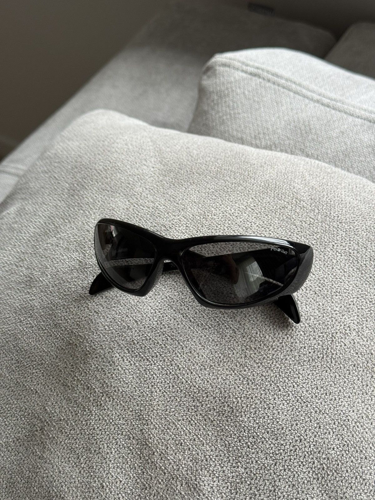 Polaroid Vintage Polaroid Feidi Y2K Japanese Black Sunglasses Size ONE SIZE - 2 Thumbnail
