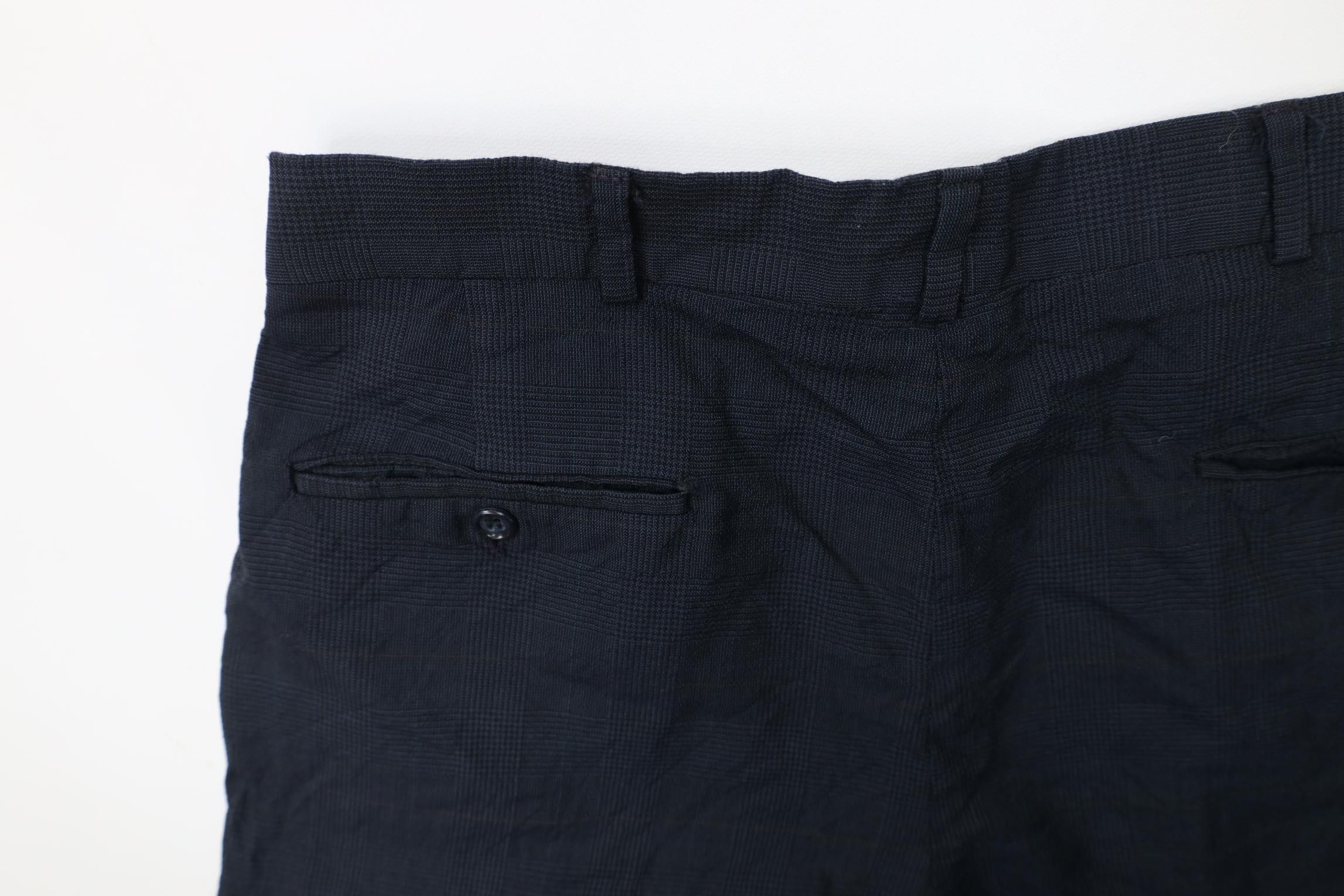 Burberry Vintage 90s Burberry Wool Knit Wide Leg Chino Pants Plaid Size US 32 / EU 48 - 16 Thumbnail