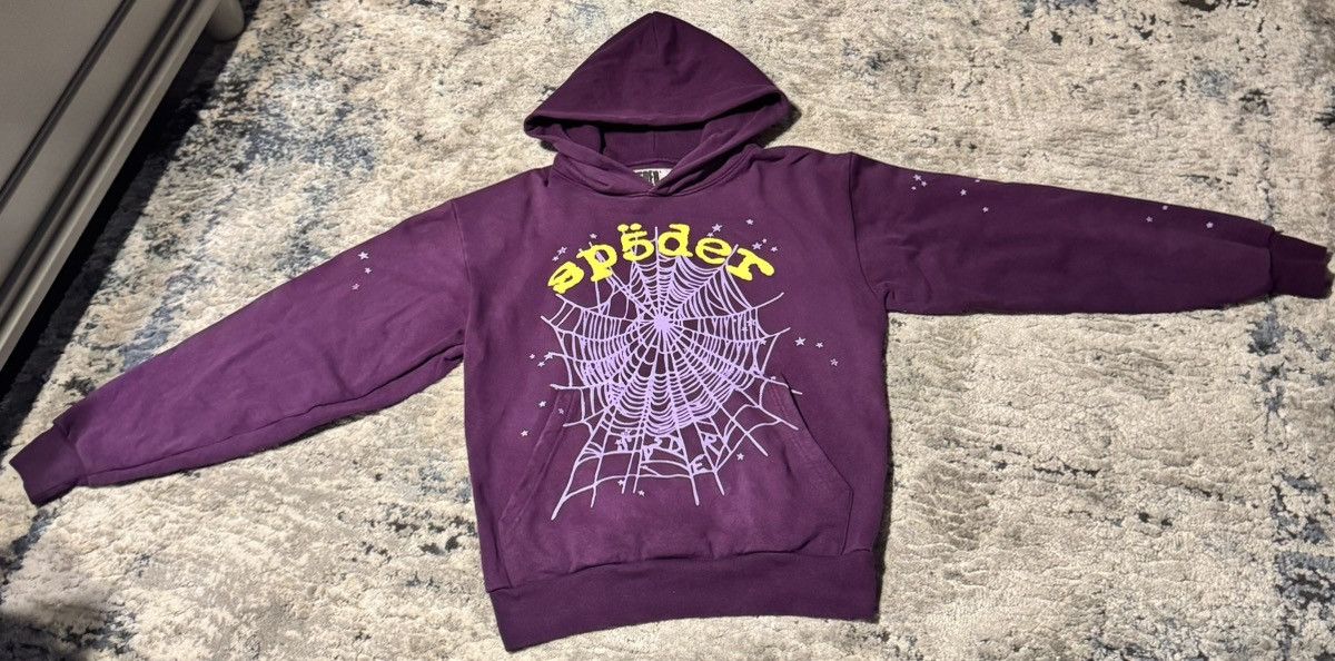 Sp5der PURPLE STAR OG WEB V2 HOODIE Size US S / EU 44-46 / 1 - 1 Thumbnail