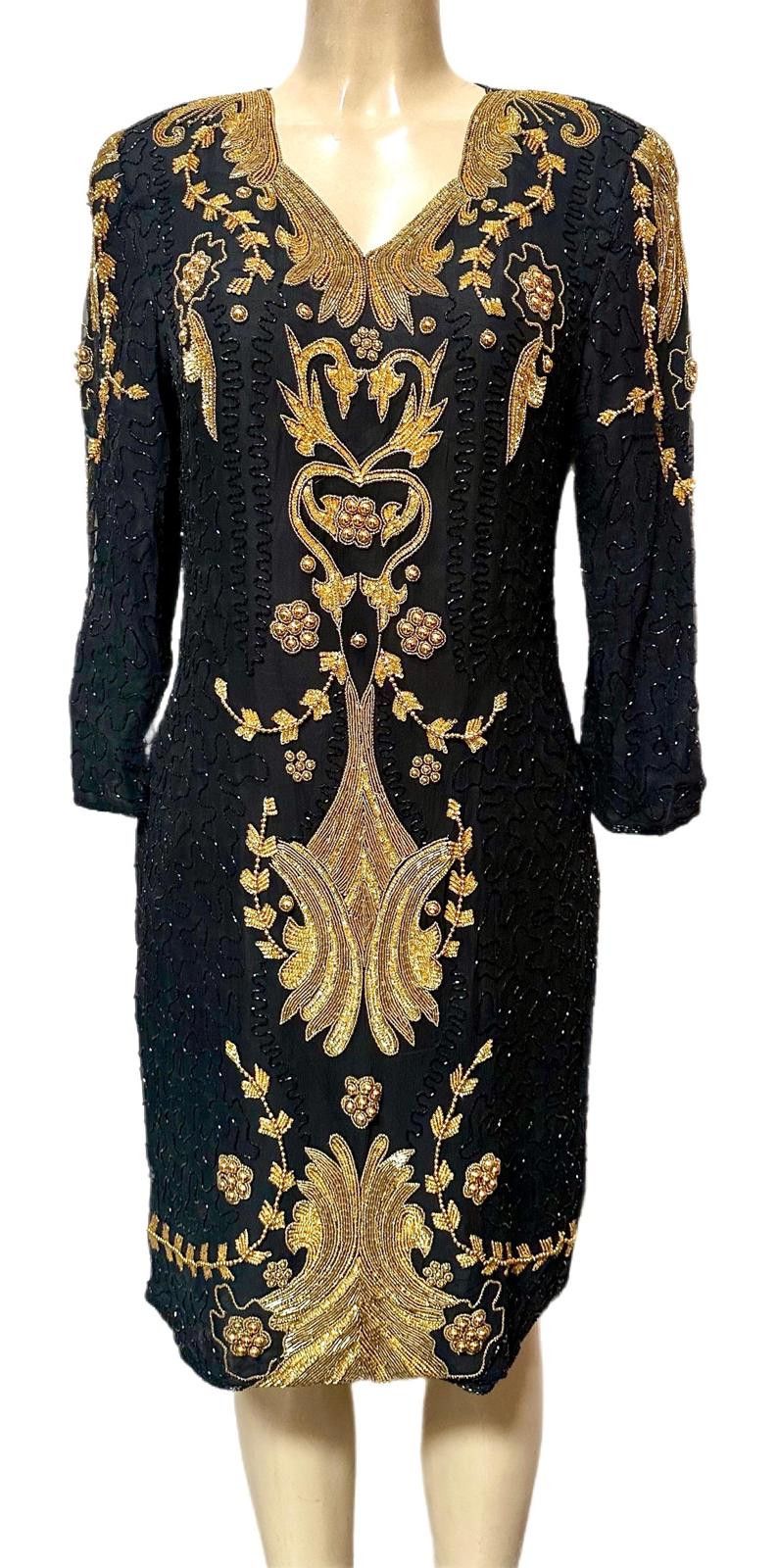 Other Sequin Dress Black Gold size 6 Size M / US 6-8 / IT 42-44 - 1 Preview
