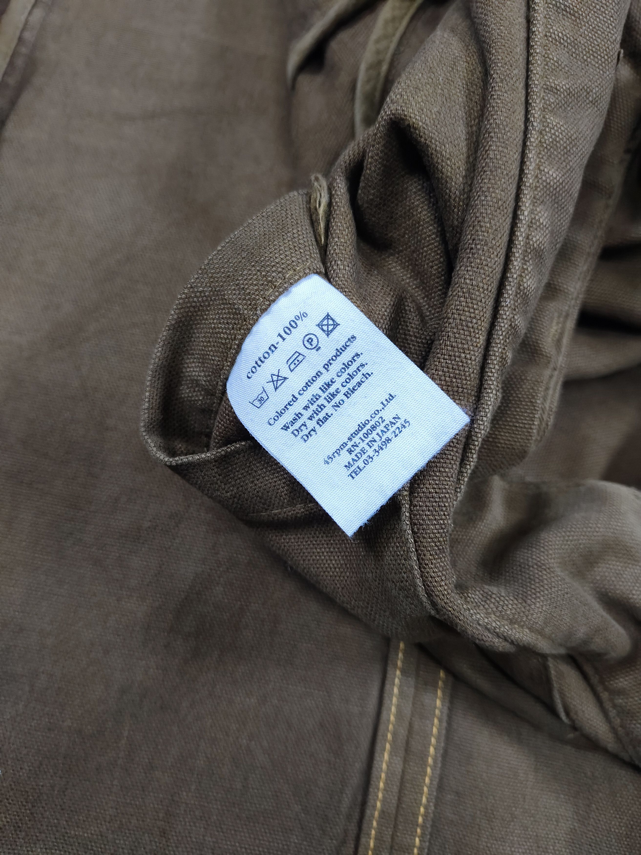 90s 45RPM- Minimal Atelier Canvas Work Coat Jacket