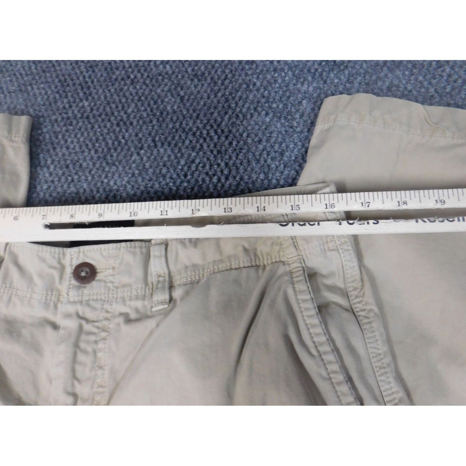 American Eagle Outfitters American Eagle Outfitters Pants 29x33 Beige Relaxed Straight Canvas Chino Men Regular Belt Zipper Front Flat Front Inseam 33 Casual Mens Size US 29 - 4 Thumbnail