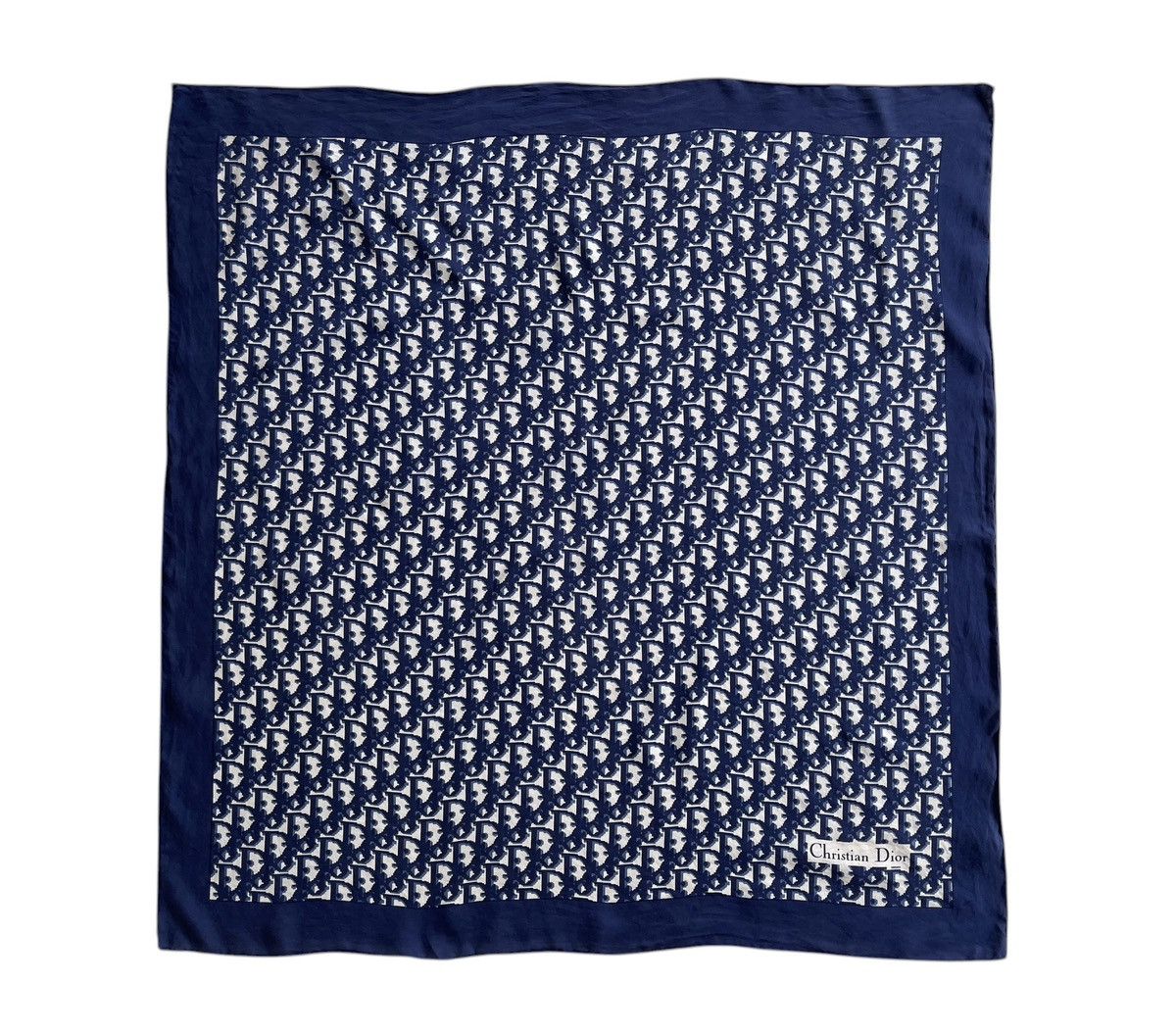 Christian Dior Monsieur Vintage Christian Dior Oblique Monogram Silk Scarves Size ONE SIZE - 2 Thumbnail