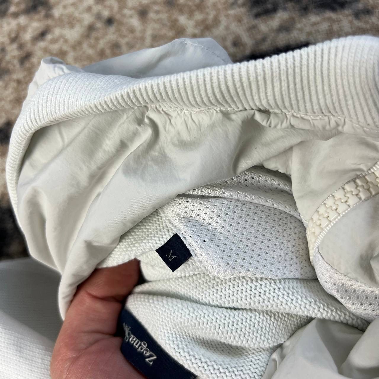 Ermenegildo Zegna Zegna Sport Luxury Nylon + Cotton Zip Up Hoodie Size US M / EU 48-50 / 2 - 7 Thumbnail
