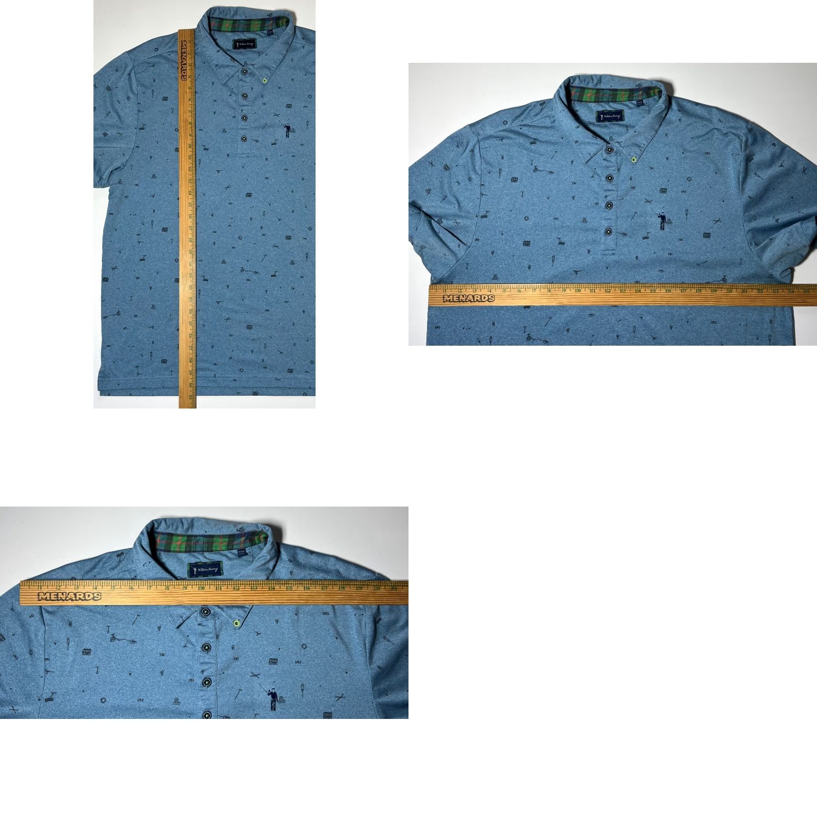 Vintage William Murray Men's Polo Shirt Polo XL Blue Sports Golf Breathable Moisture Wicking Logo Shirt Mens XL Blue Golf Size US XL / EU 56 / 4 - 8 Thumbnail