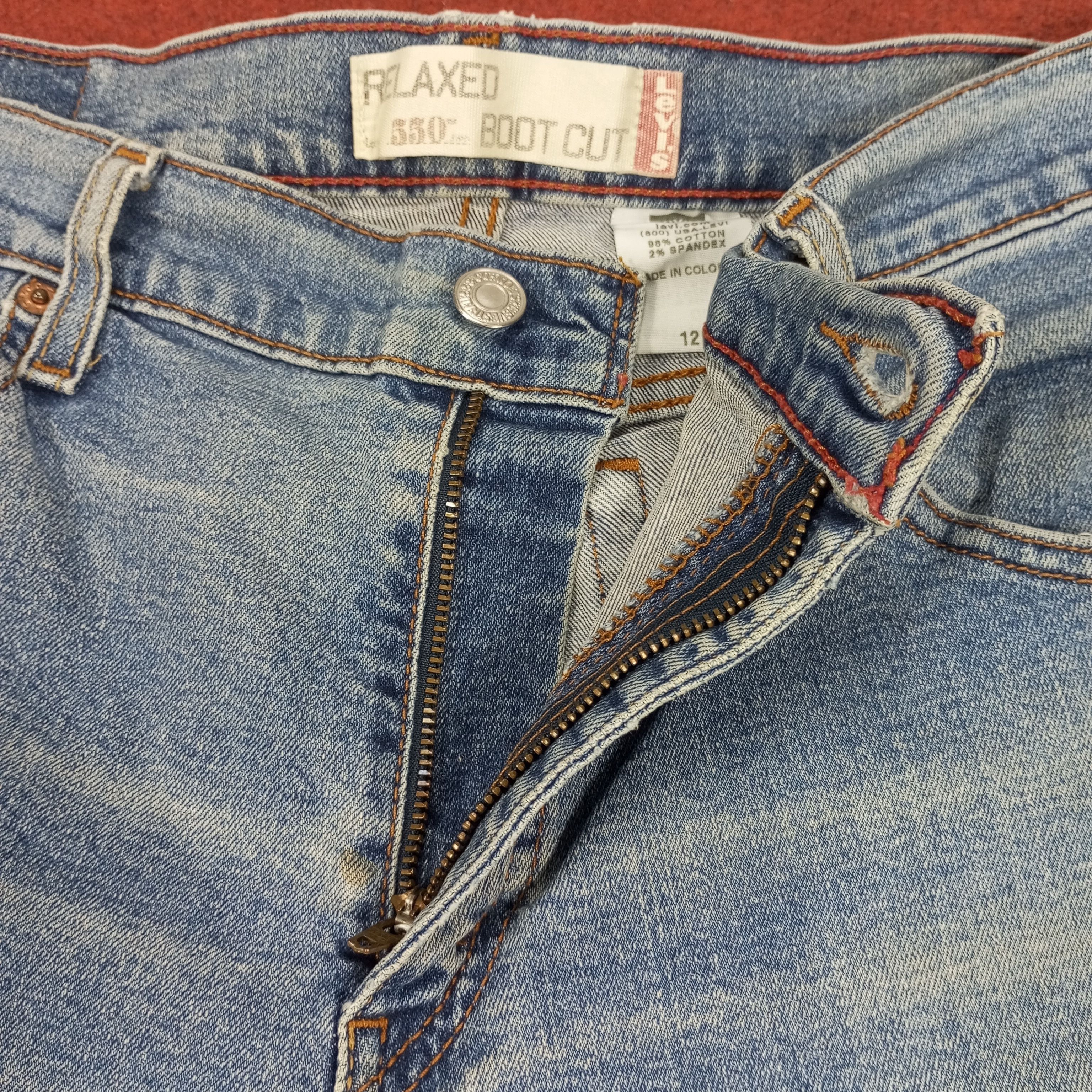 Levi's × Vintage Levis Jeans Relaxed Boot Cut Style Distressed Size 30" / US 8 / IT 44 - 12 Thumbnail
