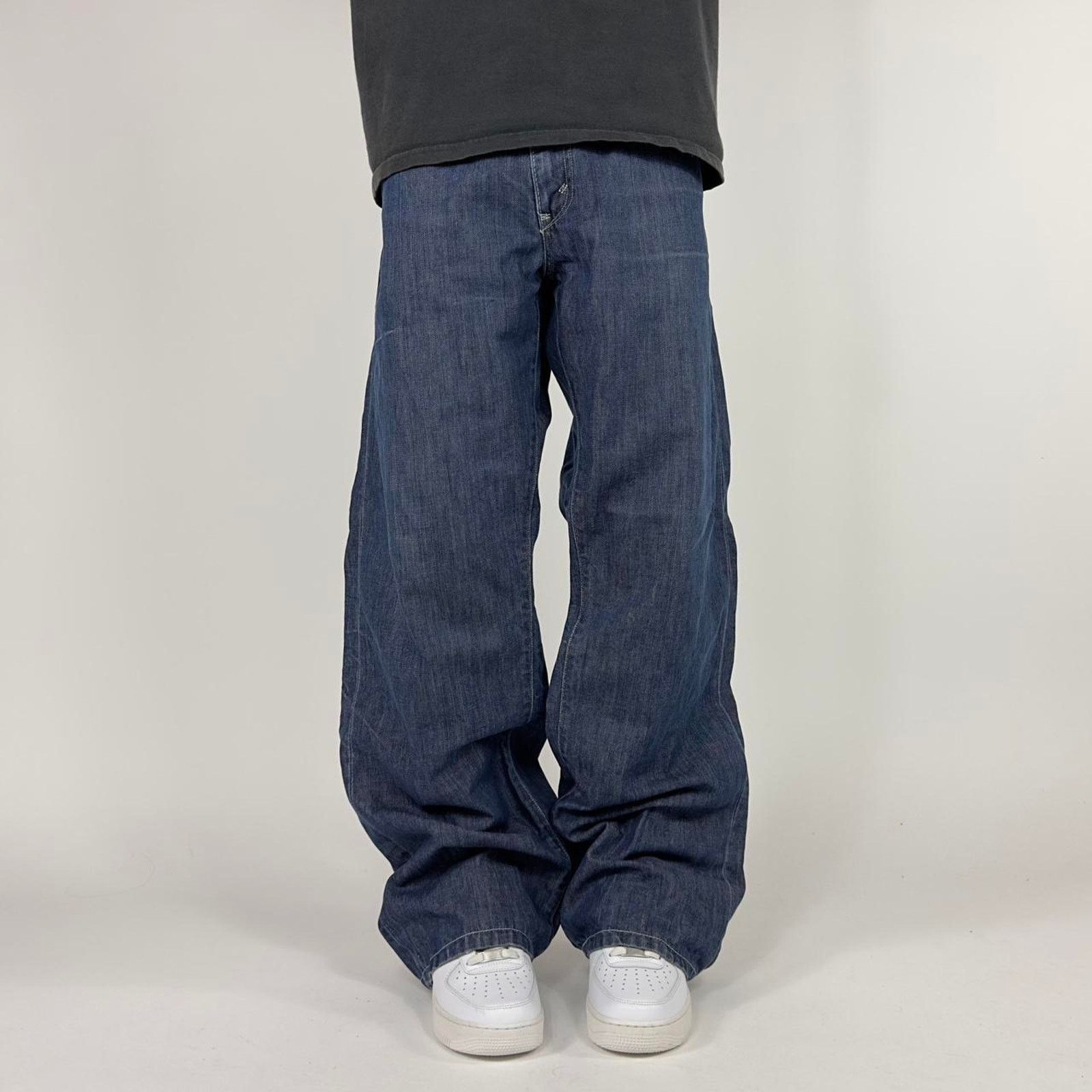 Levi's × StraightFaded Y2k Levi's Wide-Leg Baggy Streetwear Skater Denim Jeans Size US 38 / EU 54 - 2 Thumbnail