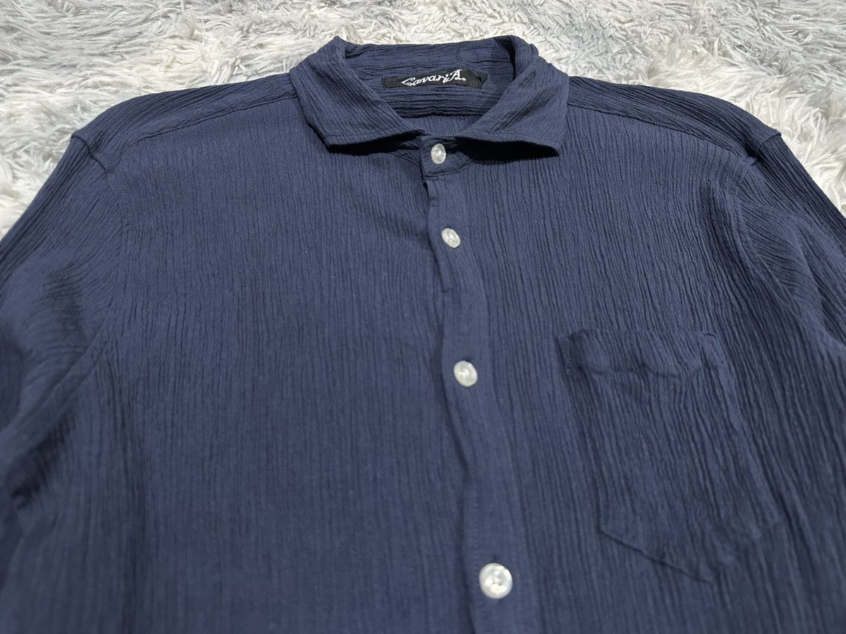 Japanese Brand 🔥Rare Y2K Cavaria Pleats Shirt Button Ups Size US M / EU 48-50 / 2 - 3 Thumbnail
