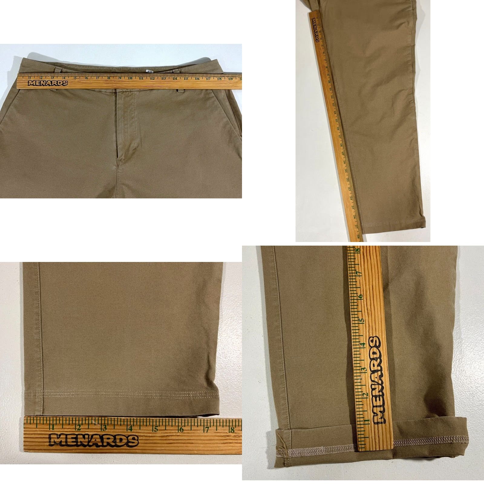 Lululemon Lululemon Men's Commission Pant Classic LM5ACMS 36x28 Tan Chino Cotton Blend Pants Straight Leg Size US 36 / EU 52 - 9 Thumbnail