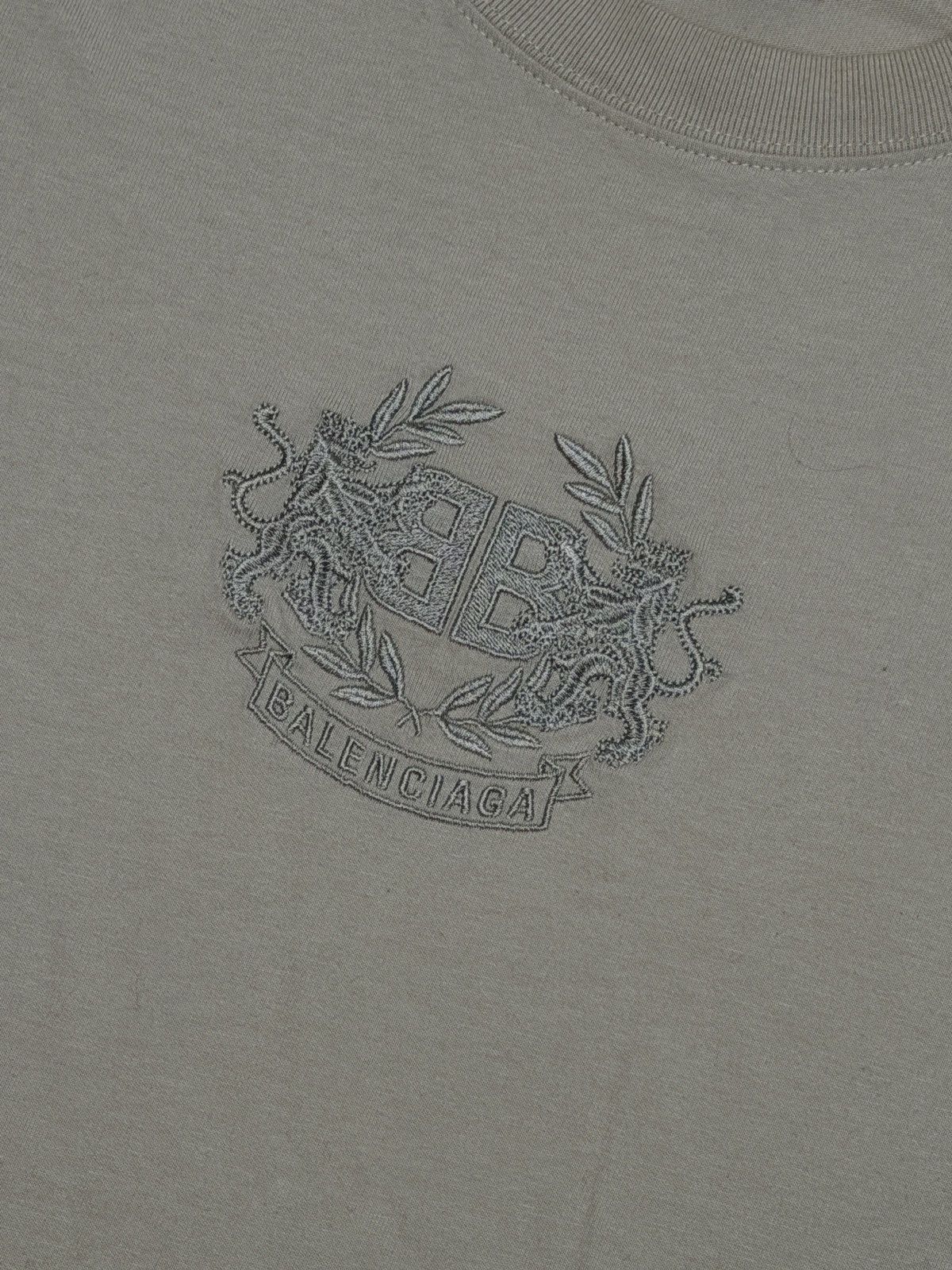 Balenciaga Balenciaga Lion Laurel Embroidery Logo Tee Shirt Beige Size US XS / EU 42 / 0 - 4 Thumbnail