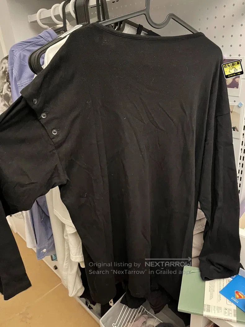 Yohji Yamamoto Yohji Yamamoto Long Sleeve Buttoned Sweatshirt Size US M / EU 48-50 / 2 - 5 Thumbnail