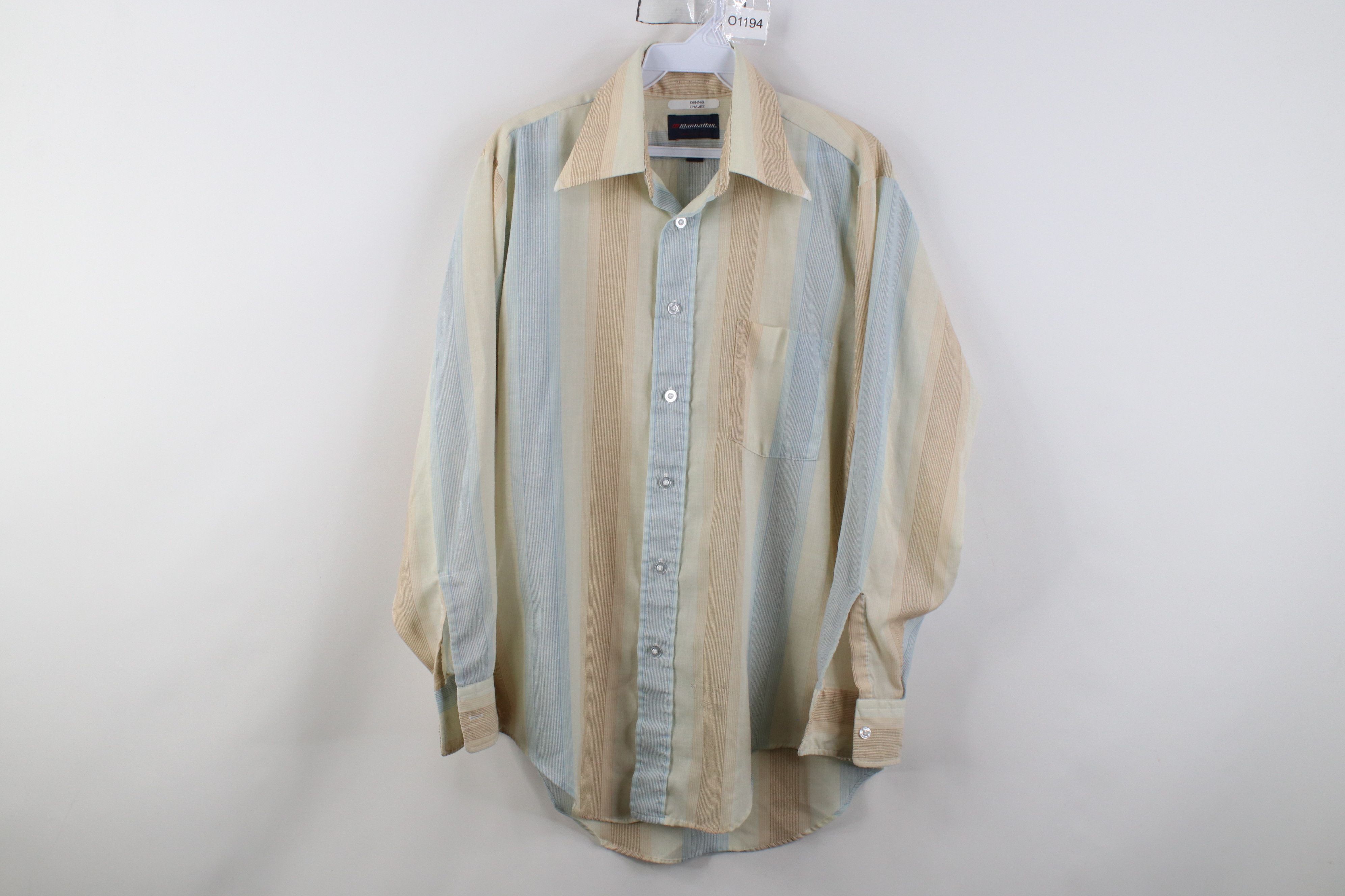 Vintage Vintage 70s Streetwear Dagger Collar Button Shirt USA Size US M / EU 48-50 / 2 - 1 Thumbnail