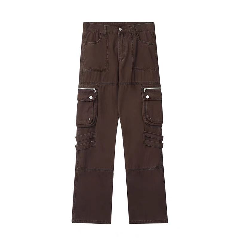Japanese Brand × Vintage Workwear Loose Casual Pants Brown Size US 32 / EU 48 - 4 Thumbnail
