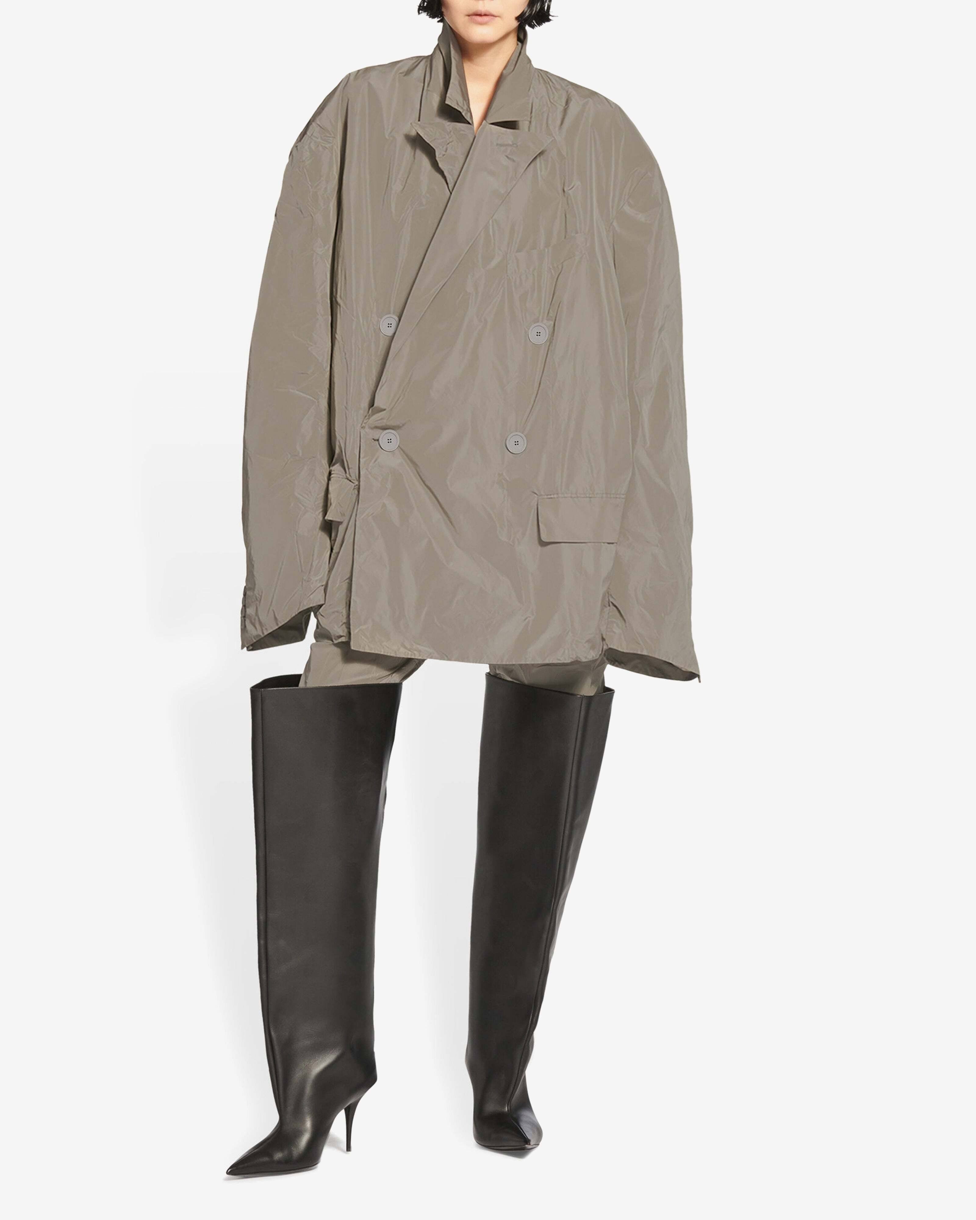 Balenciaga o1bcso1str1124 Dup / Packable Jacket in Beige Size XS / US 0-2 / IT 36-38 - 1 Thumbnail