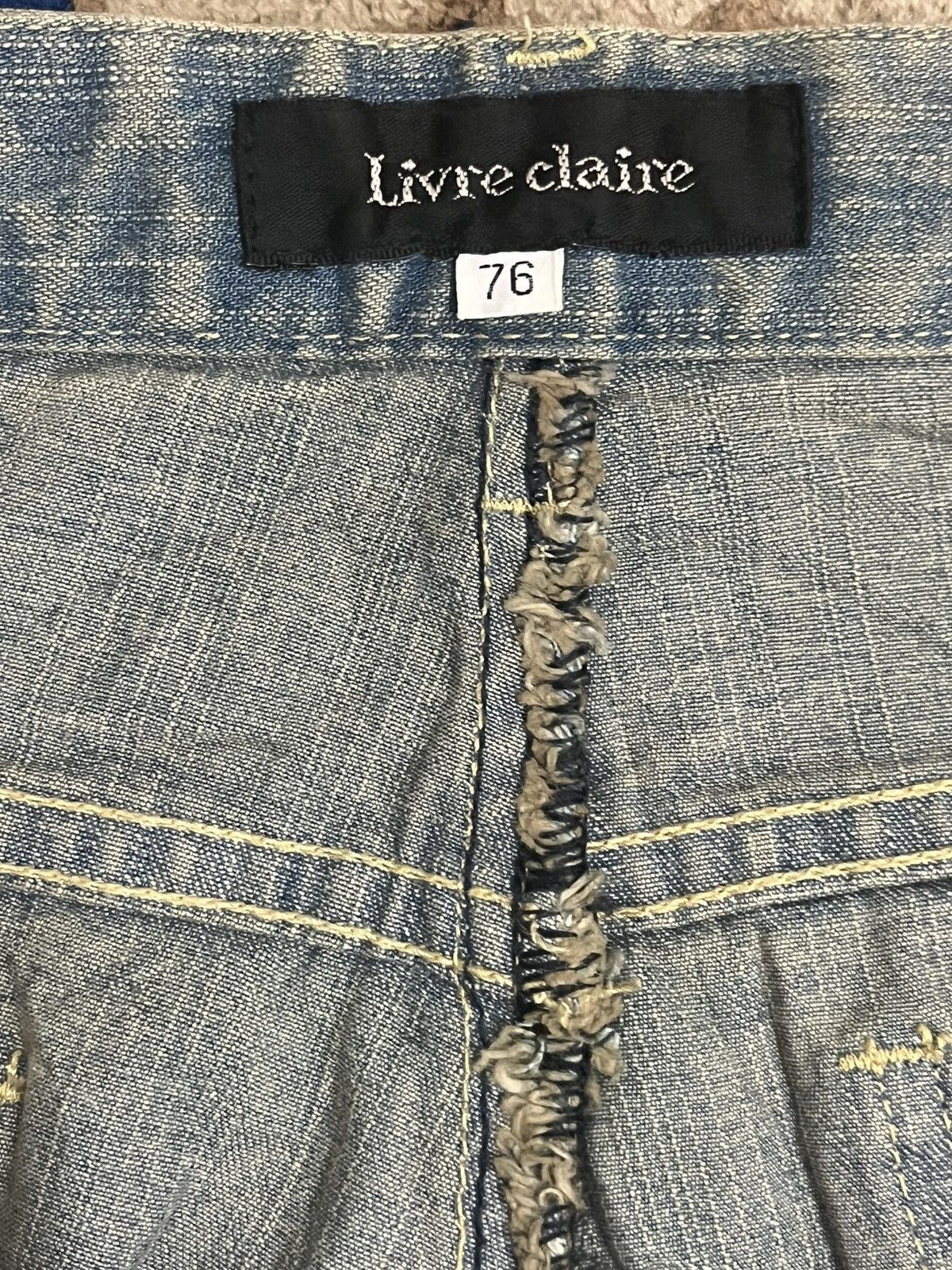 Japanese Brand Livre Claire Cargo Denim Size US 33 - 9 Thumbnail