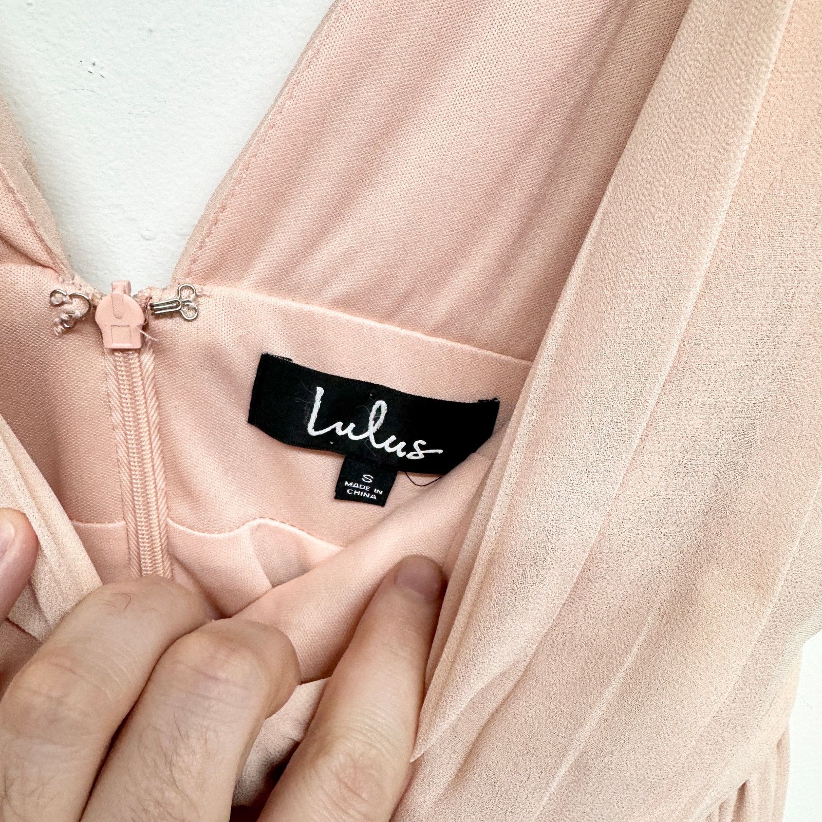 Other Lulu's Women Pink Heavenly Hues Blush Maxi Dress Size Small Size S / US 4 / IT 40 - 3 Thumbnail
