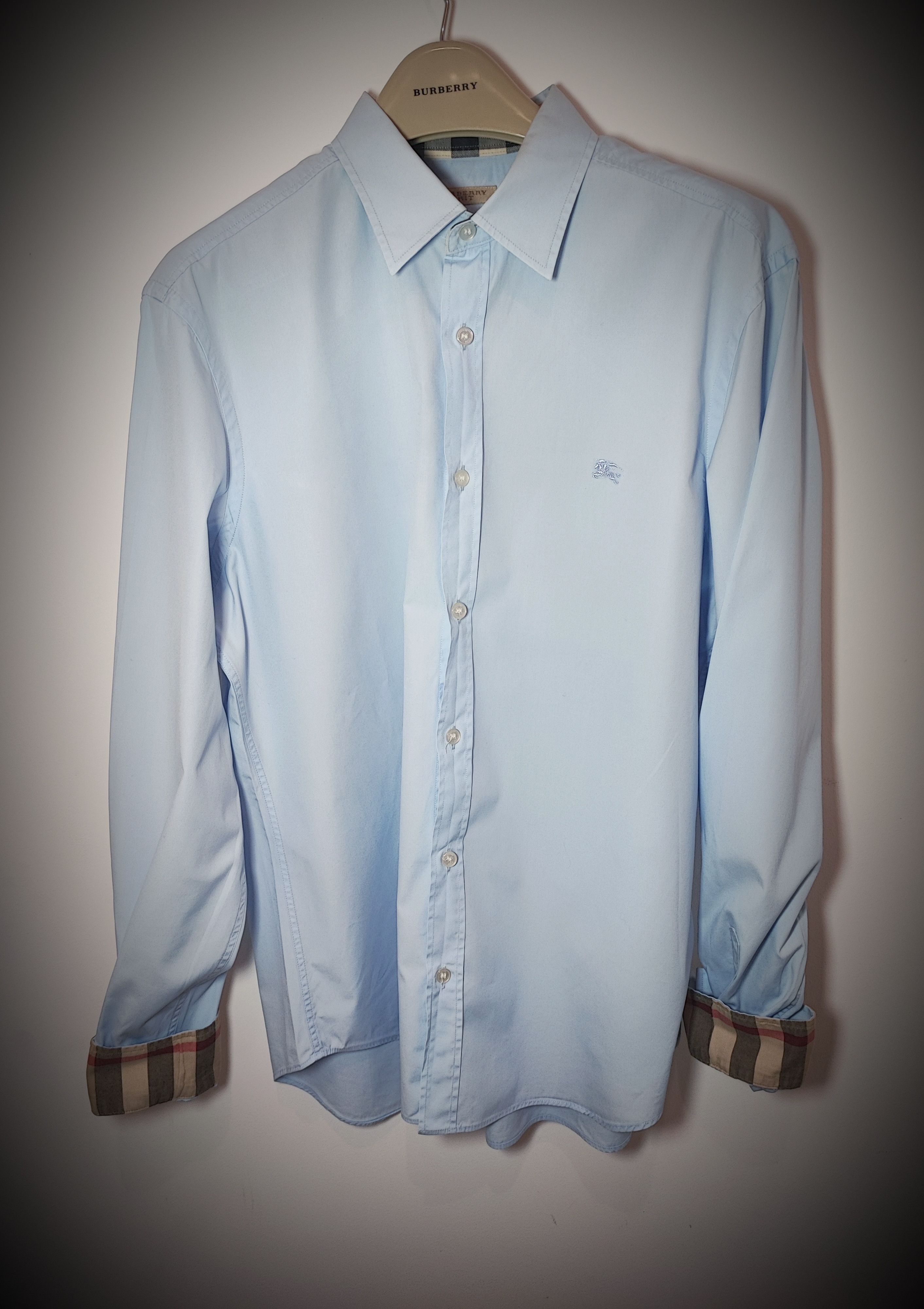 Burberry 🔥 Burberry Shirt Size L Blue 🔥 Size US L / EU 52-54 / 3 - 1 Thumbnail