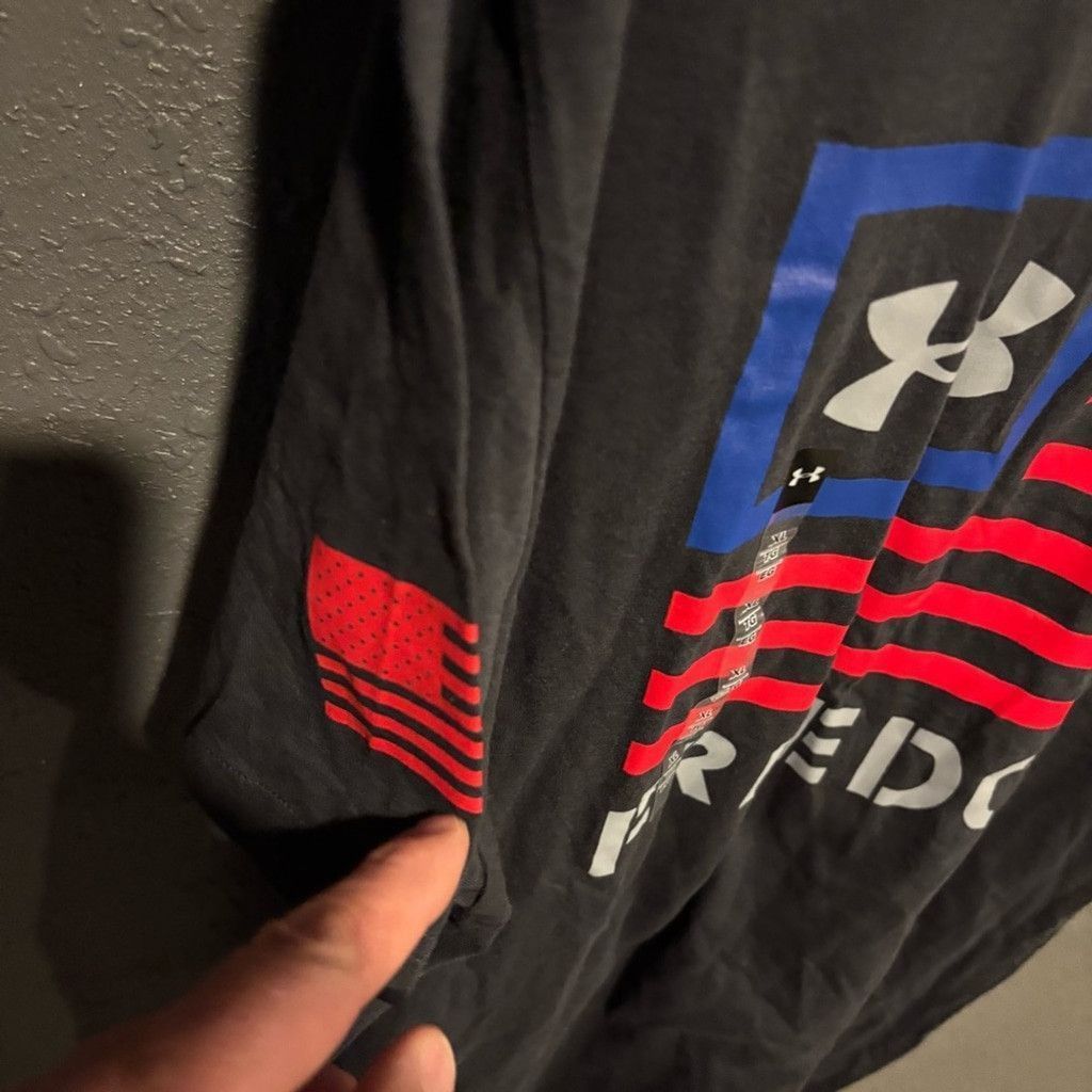 Under Armour Under Armour Men's Black Freedom Tee Size US XL / EU 56 / 4 - 3 Thumbnail