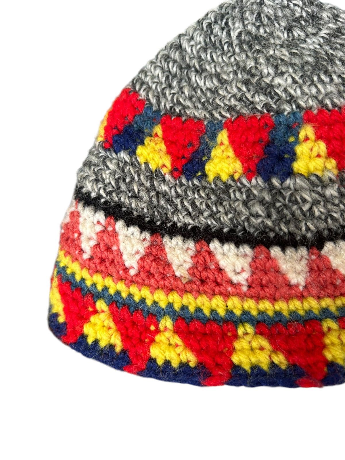 Japanese Brand × Kapital × Vintage Crochet Knitted handmade Beanie Hats☠️☠️ Size ONE SIZE - 5 Thumbnail