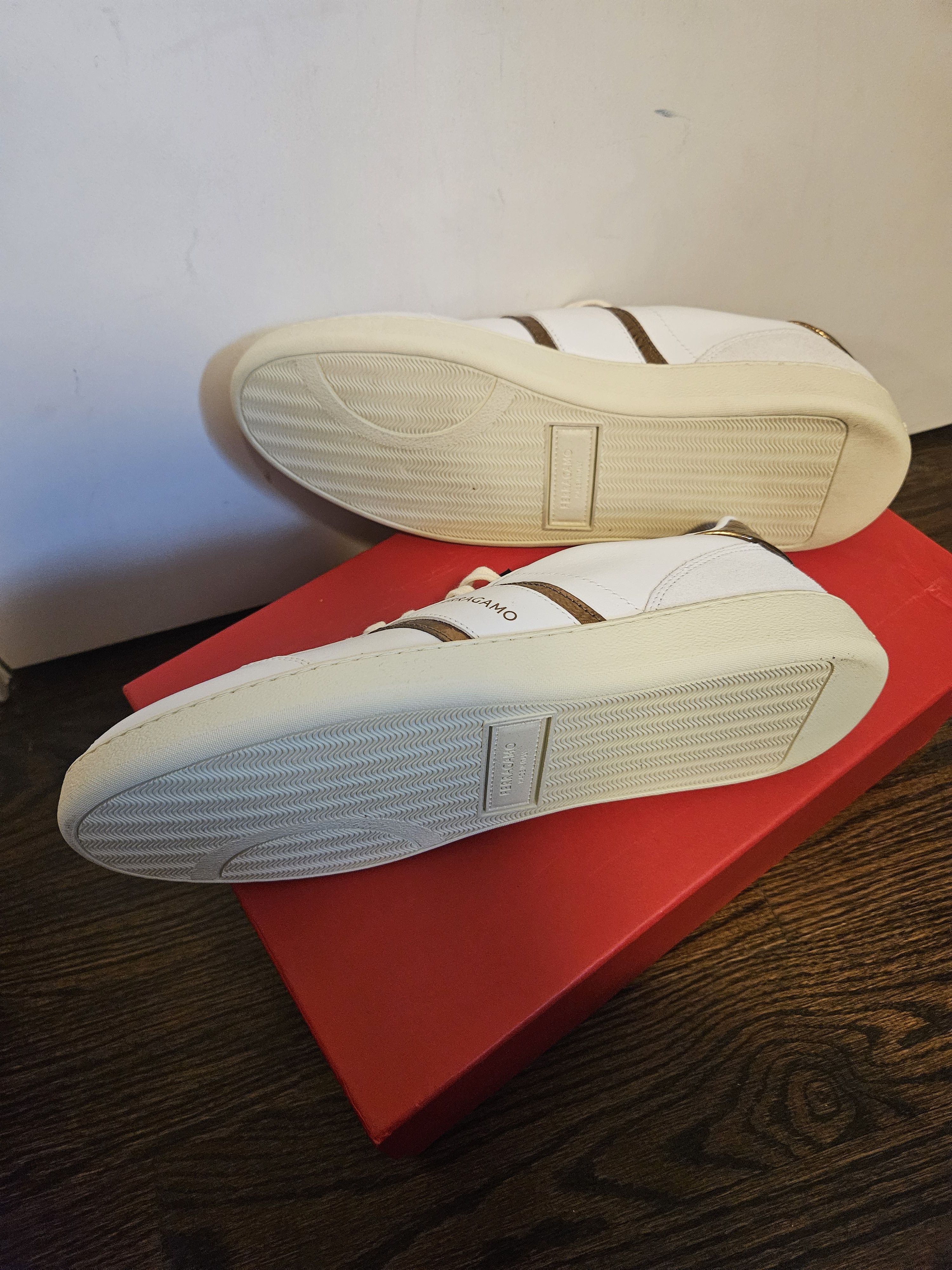 Salvatore Ferragamo Salvatore Ferragamo Achille 2 Leather Sneakers Size US 8.5 / EU 41-42 - 4 Thumbnail