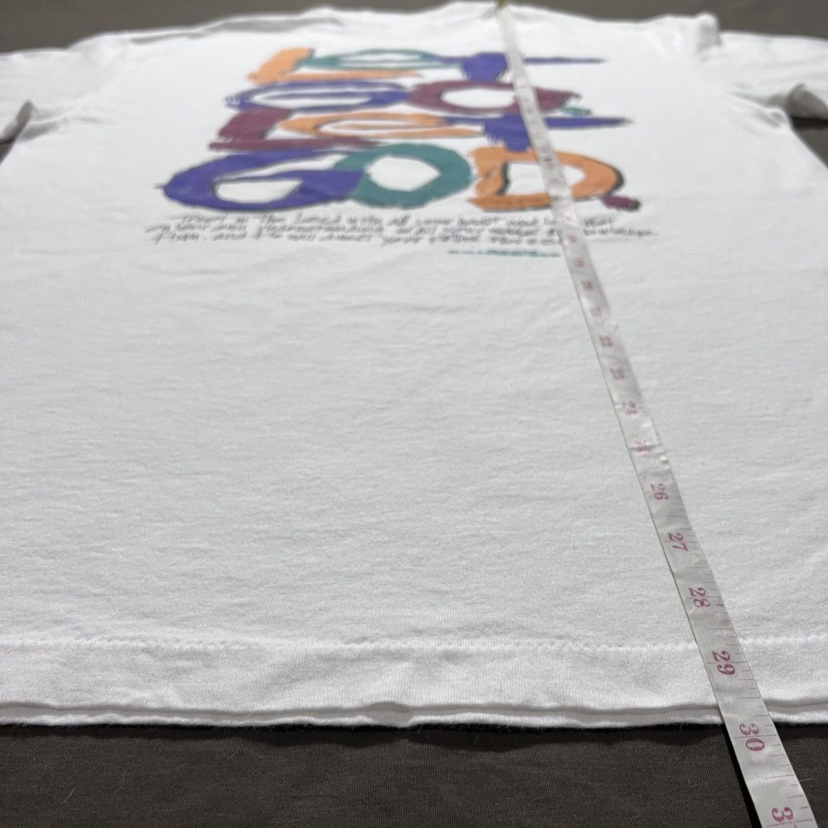 Vintage Vintage 90s Let Go Let God Bible Holy God Jesus Promo Tee Size US L / EU 52-54 / 3 - 8 Thumbnail