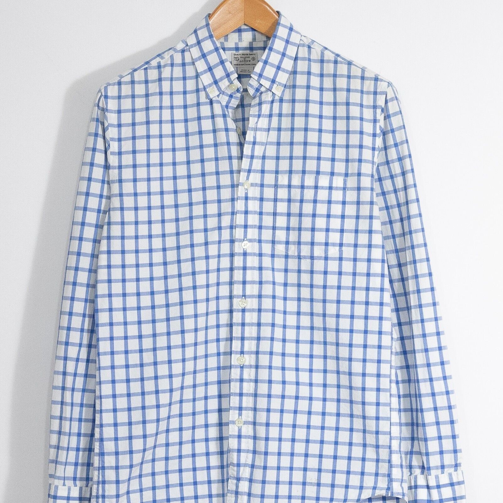 J.Crew J.Crew Gingham Button Up Shirt Small Long Sleeve Distressed Size US S / EU 44-46 / 1 - 2 Thumbnail