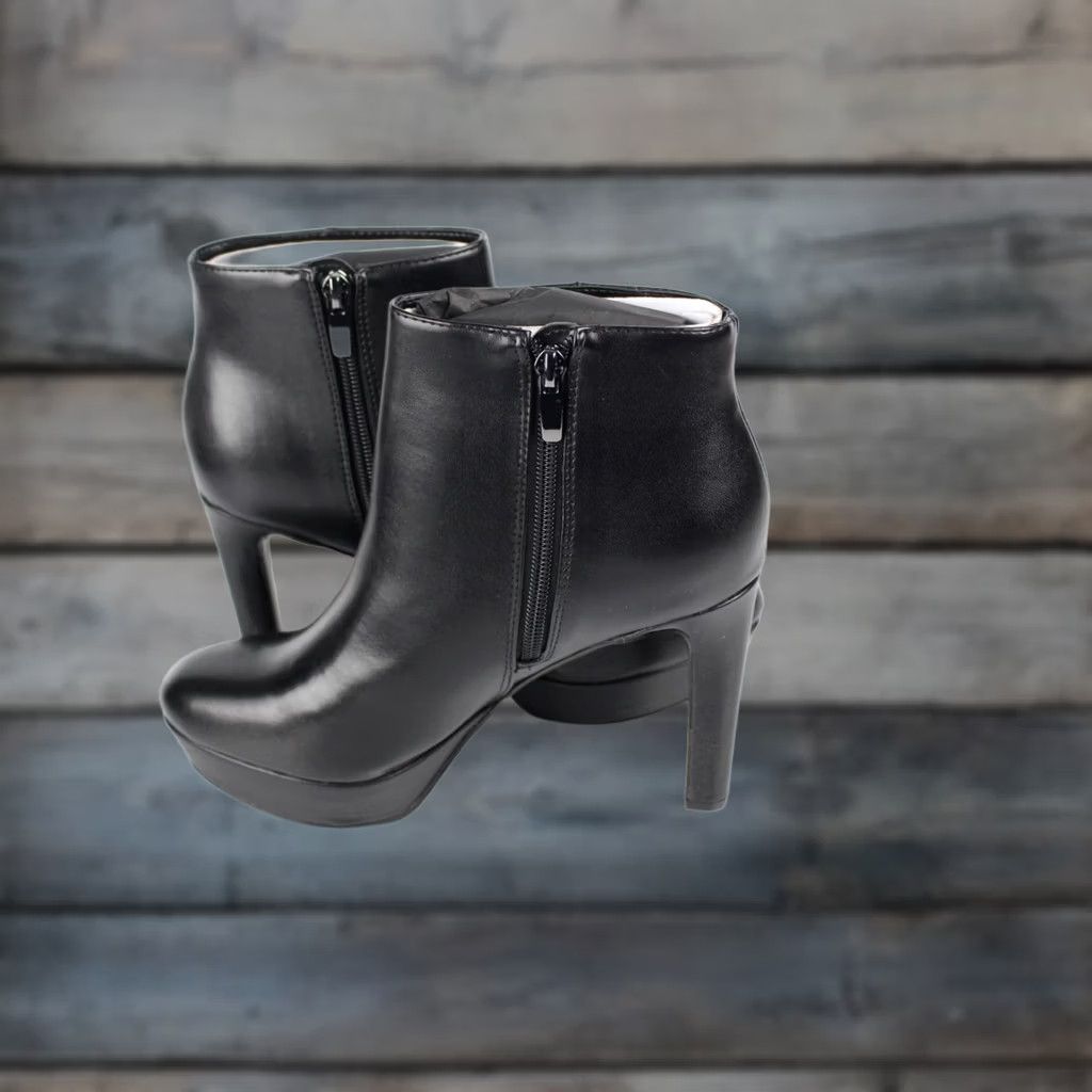 Nine West Nine West Women's Glowup 3 Platform Bootie Size 7.5 M Black Heels Size US 8 / IT 38 - 1 Thumbnail