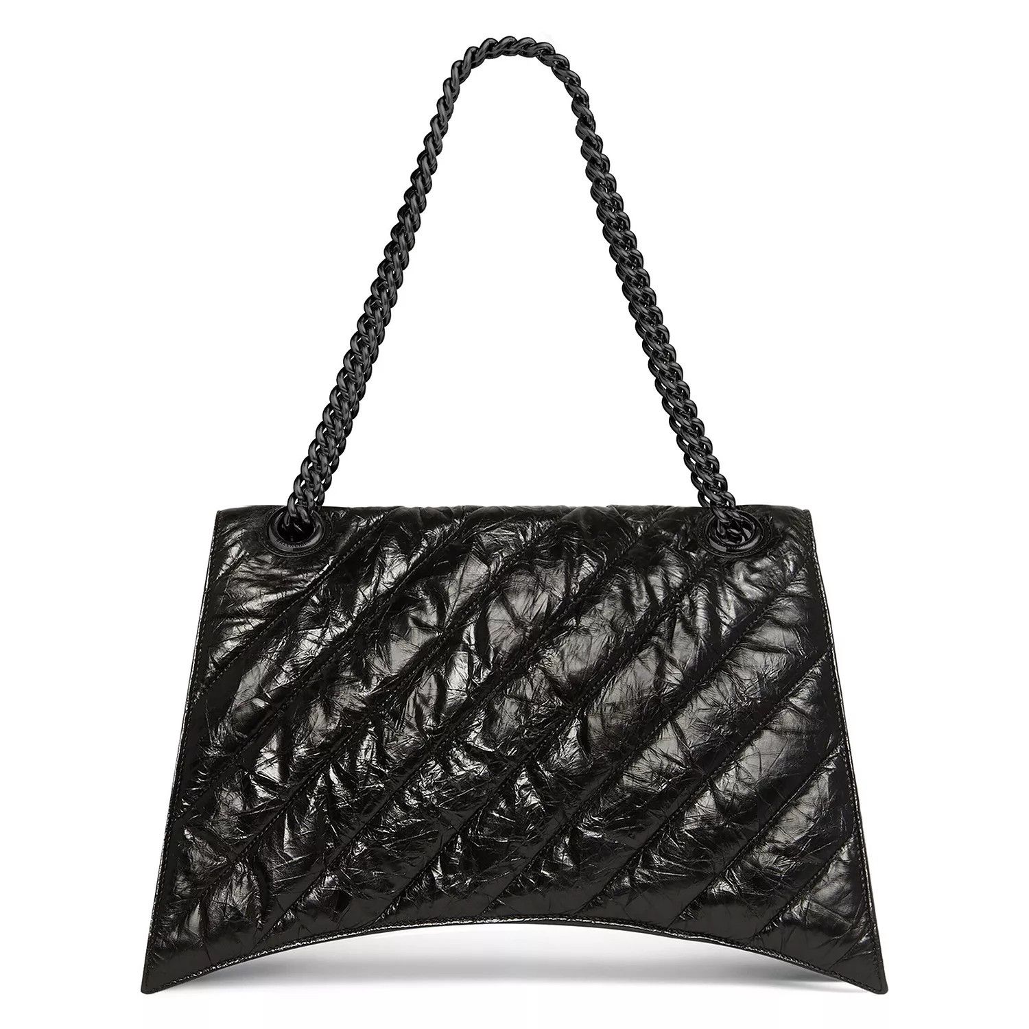 Balenciaga o1tr1nto0326 Size: OS / Crush Chain Large Bag in Black Size ONE SIZE - 7 Thumbnail
