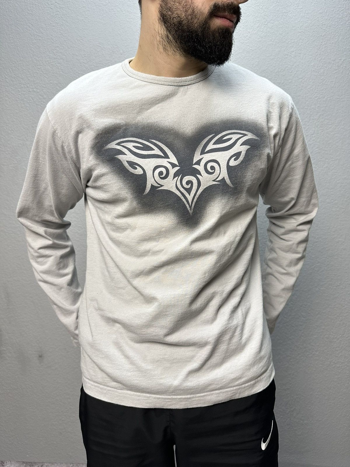 Vintage Y2K Tribal Long Sleeve Archival Y2K Rock Metal