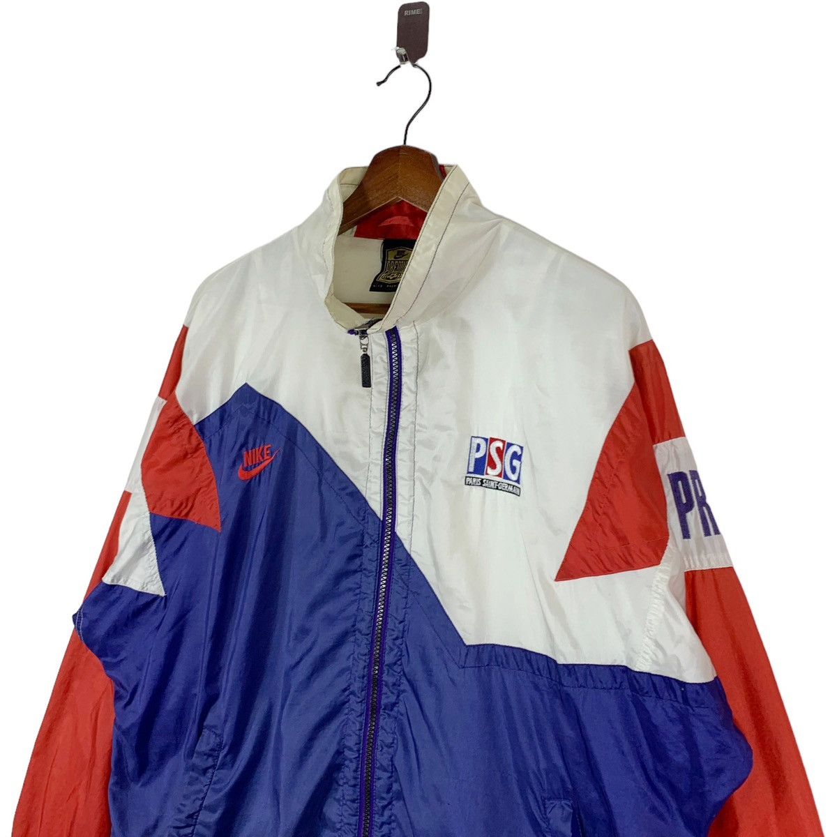 Nike × Vintage VINTAGE 90S NIKE SWOOSH PSG SPORTSWEAR LIGHT ZIPPER JACKET Size US M / EU 48-50 / 2 - 3 Thumbnail