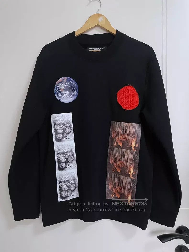 Raf Simons Raf Simons Reproduction men's round-neck black sweatshirt Size US M / EU 48-50 / 2 - 2 Thumbnail