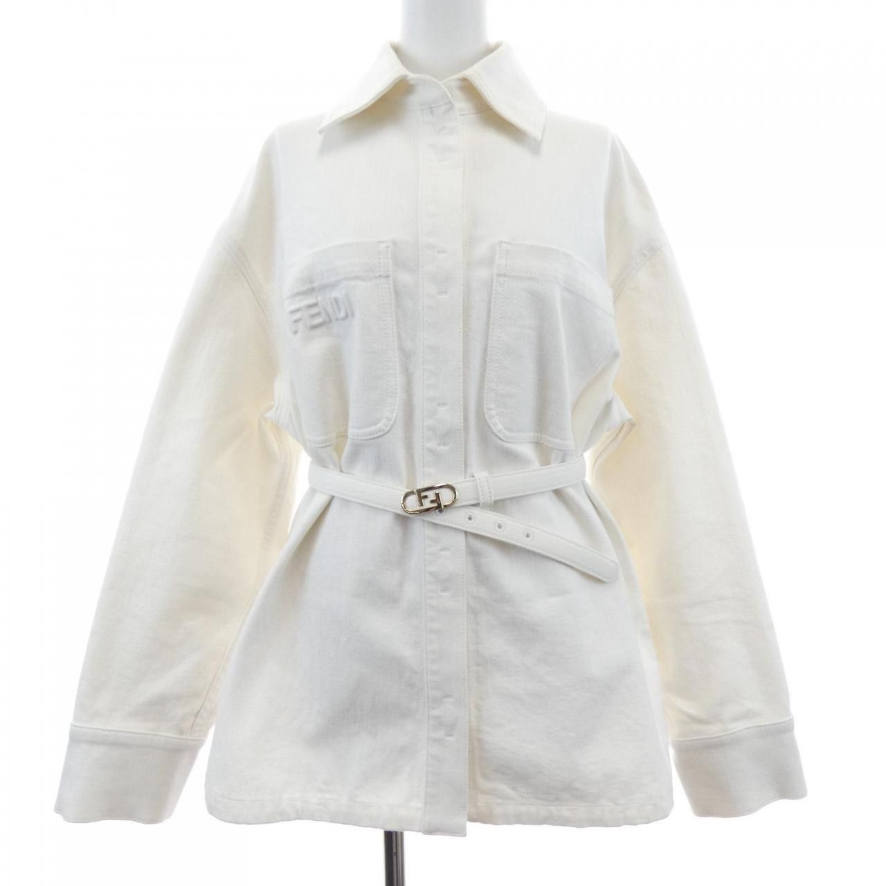 Fendi Fendi Fendi Wool Jacket Textile Outerwear FLF677 AJXP DUTY FREE for USA Size ONE SIZE - 1 Thumbnail