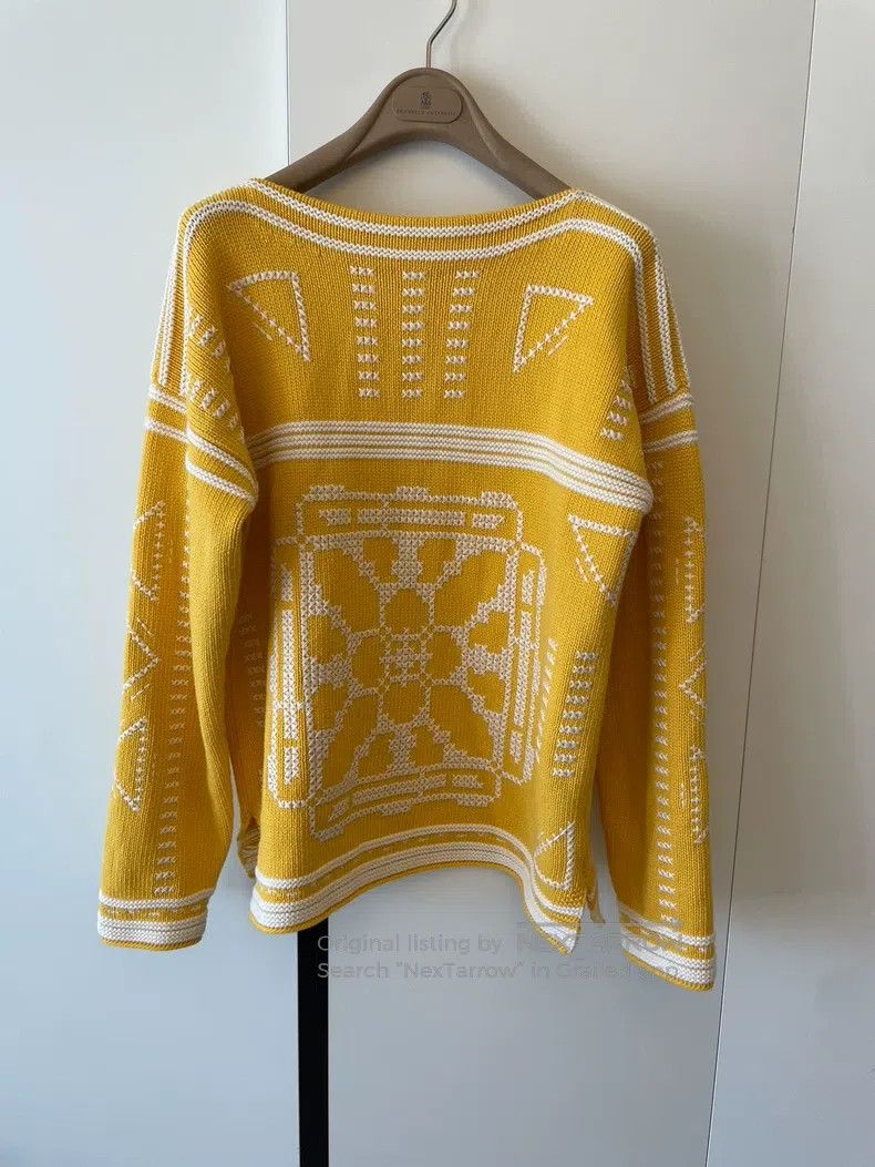 Hermes Hermes Yellow Knit Top Size XS / US 0-2 / IT 36-38 - 2 Thumbnail