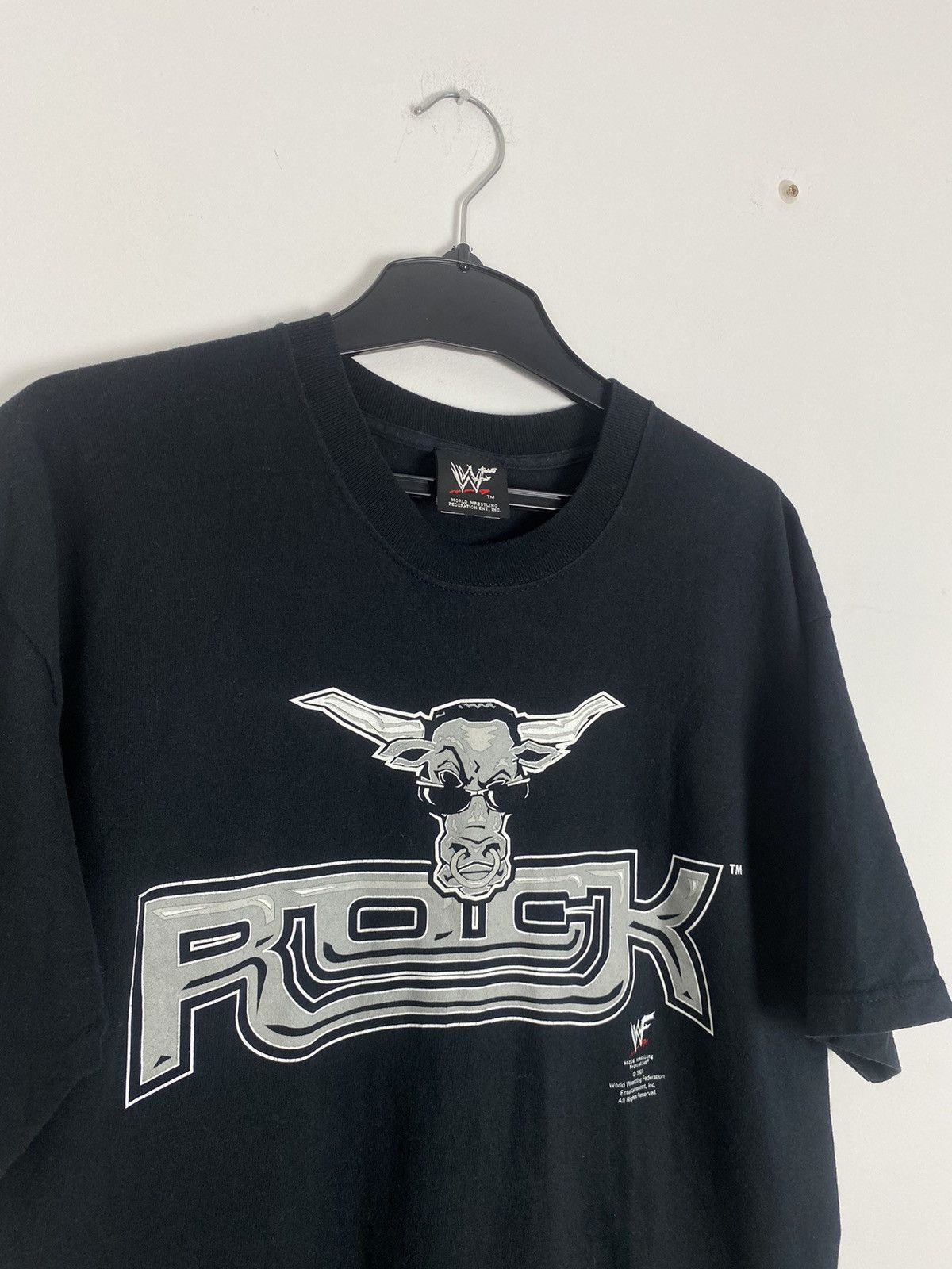 WWE × WWF Vintage WWF The Rock 2001 Bully Tee WWE wrestling y2k Size US L / EU 52-54 / 3 - 2 Thumbnail
