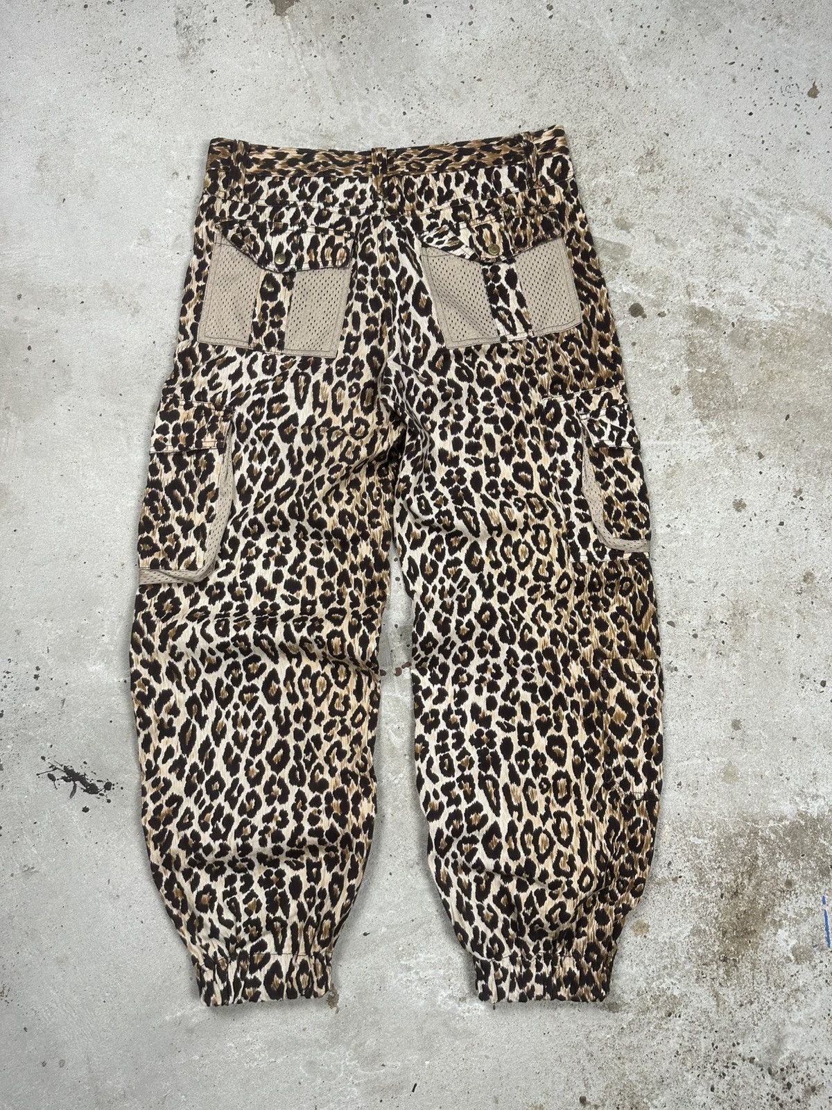 Dolce & Gabbana 2000s Dolce & Gabbana Leopard Print Baggy Cargo Pants Size 32" / US 10 / IT 46 - 2 Thumbnail