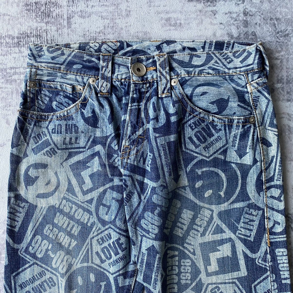 If Six Was Nine × Japanese Brand × Le Grande Bleu (L.G.B.) Co&Lu Coandlu Japanese Full print Denim Jeans Size US 30 / EU 46 - 3 Thumbnail