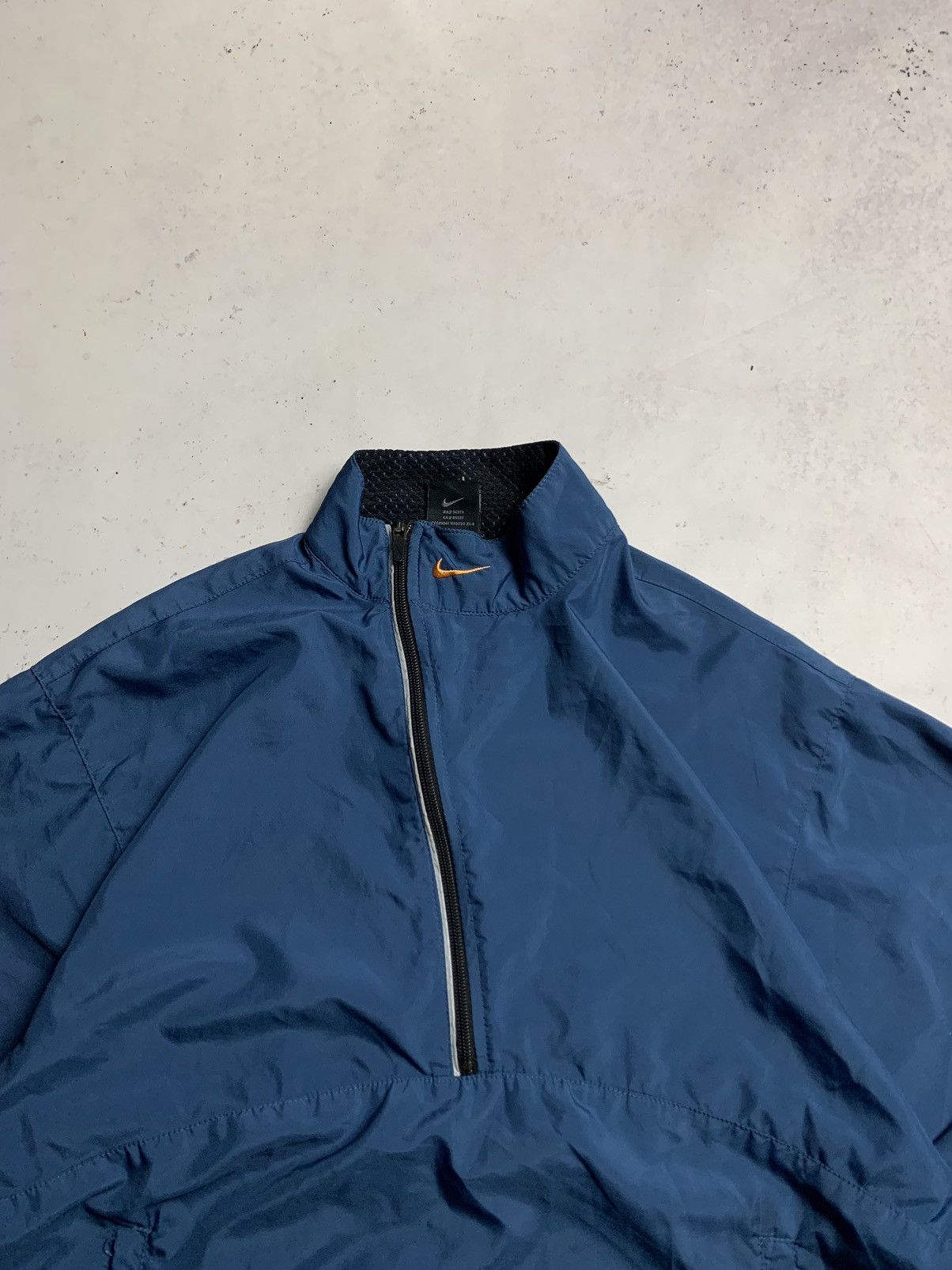 Nike × Vintage Vintage Nike Swoosh Nylon Quarter Zip Jacket Y2K L Size US M / EU 48-50 / 2 - 3 Thumbnail