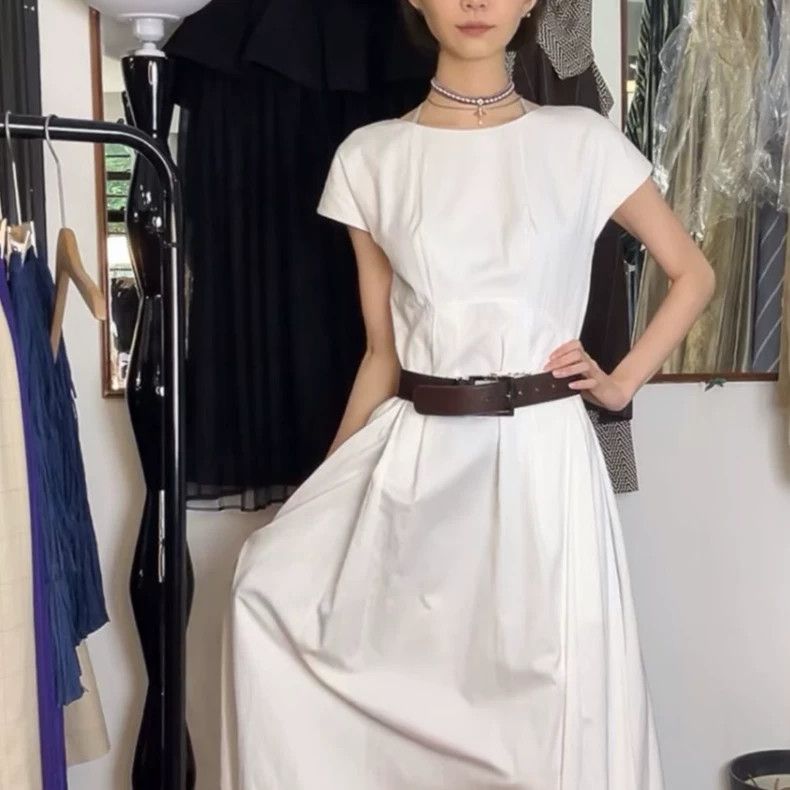 Jil Sander Jil Sander white dress Size XXS / US 00 / IT 34 - 1 Thumbnail
