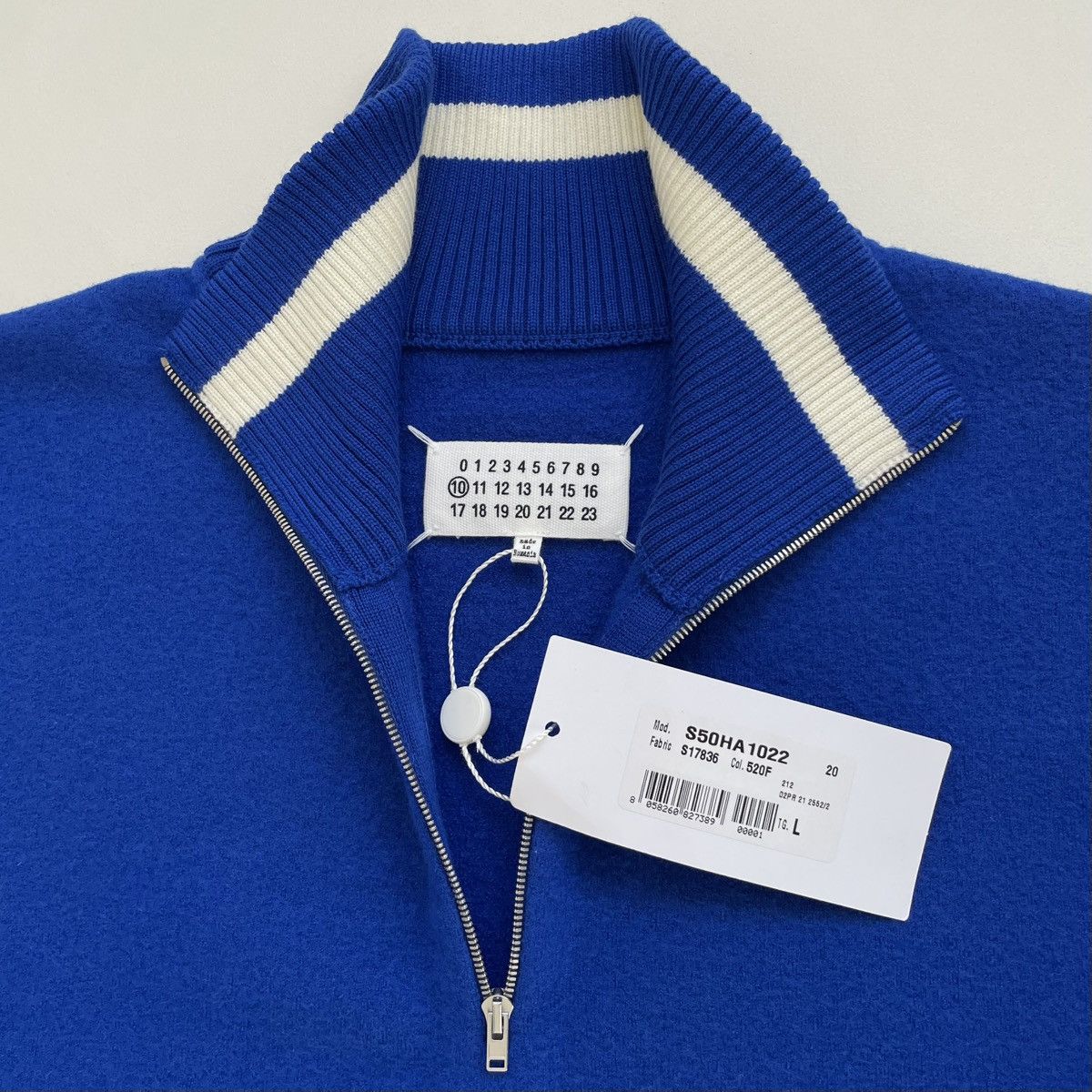Maison Margiela A/W 21 Brushed Wool ‘Quarter Zip’ Sweater Size US M / EU 48-50 / 2 - 5 Thumbnail