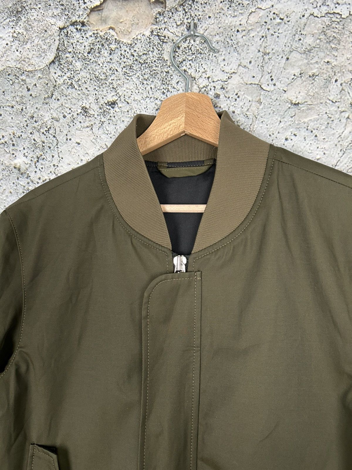 BILLTORNADE × Designer Billtornade Paris Minimalist Olive Bomber Jacket Designer Size US S / EU 44-46 / 1 - 3 Thumbnail