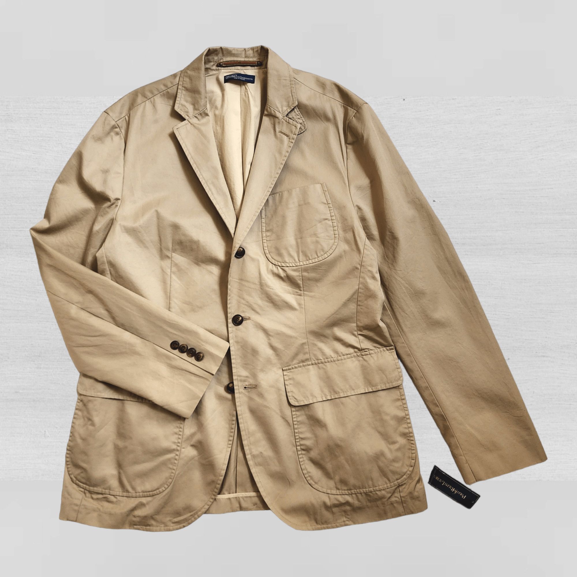 Polo Ralph Lauren ESSENTIAL BLAZER POLO RALPH LAUREN BEIGE 42R-FASHIONELLA Size 42R - 3 Thumbnail