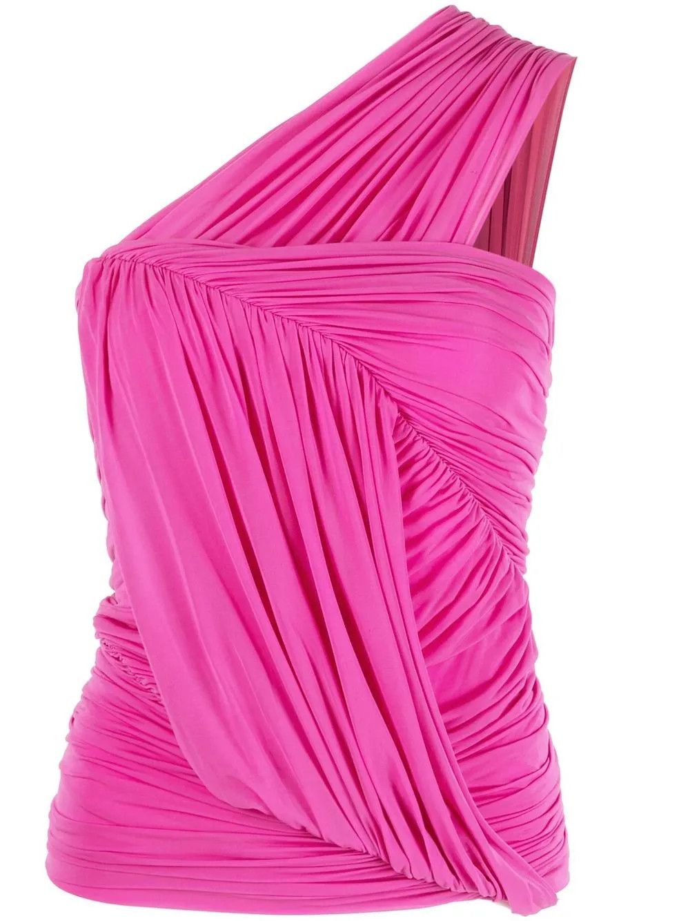 Rick Owens o1y0126 One-Shoulder Tank Top in Pink Size S / US 4 / IT 40 - 1 Thumbnail