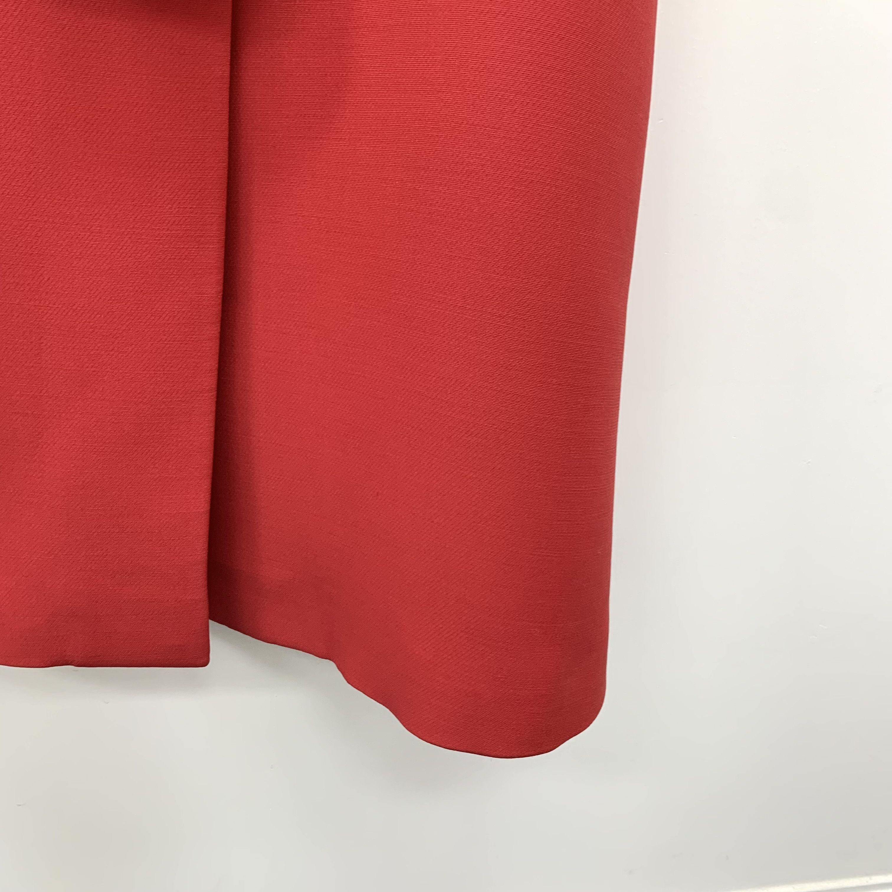 Dior CW0440 Christian Dior Red Sleeveless Belted Midi Dress Size XS / US 0-2 / IT 36-38 - 5 Thumbnail