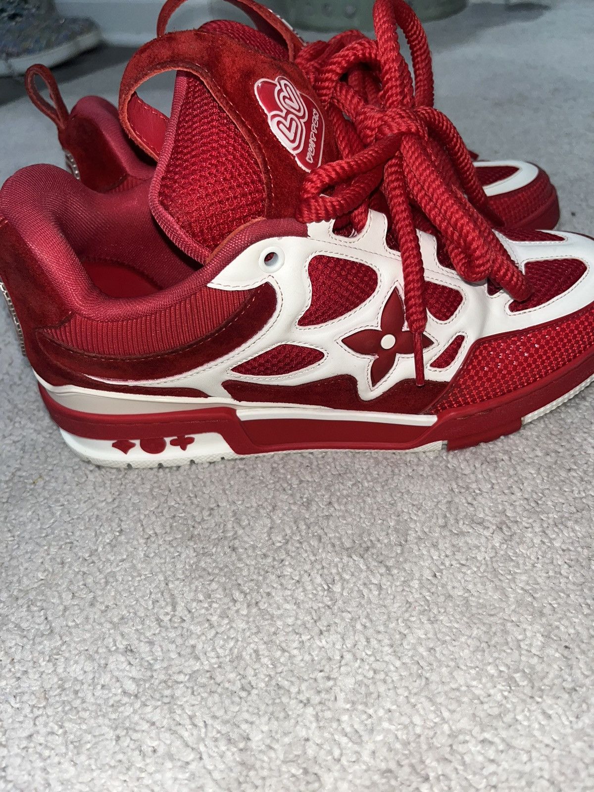 LOUIS VUITTONブレースレット Louis Vuitton LV Skate Sneaker Bordeaux Red Men's - 1ABZ6H - US