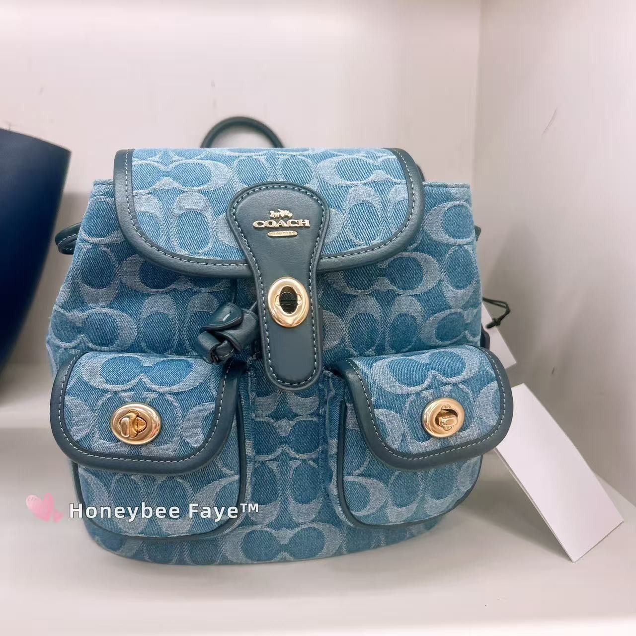 Coach Hadley Backpack In Signature Denim denim CDB95 Size ONE SIZE - 1 Thumbnail