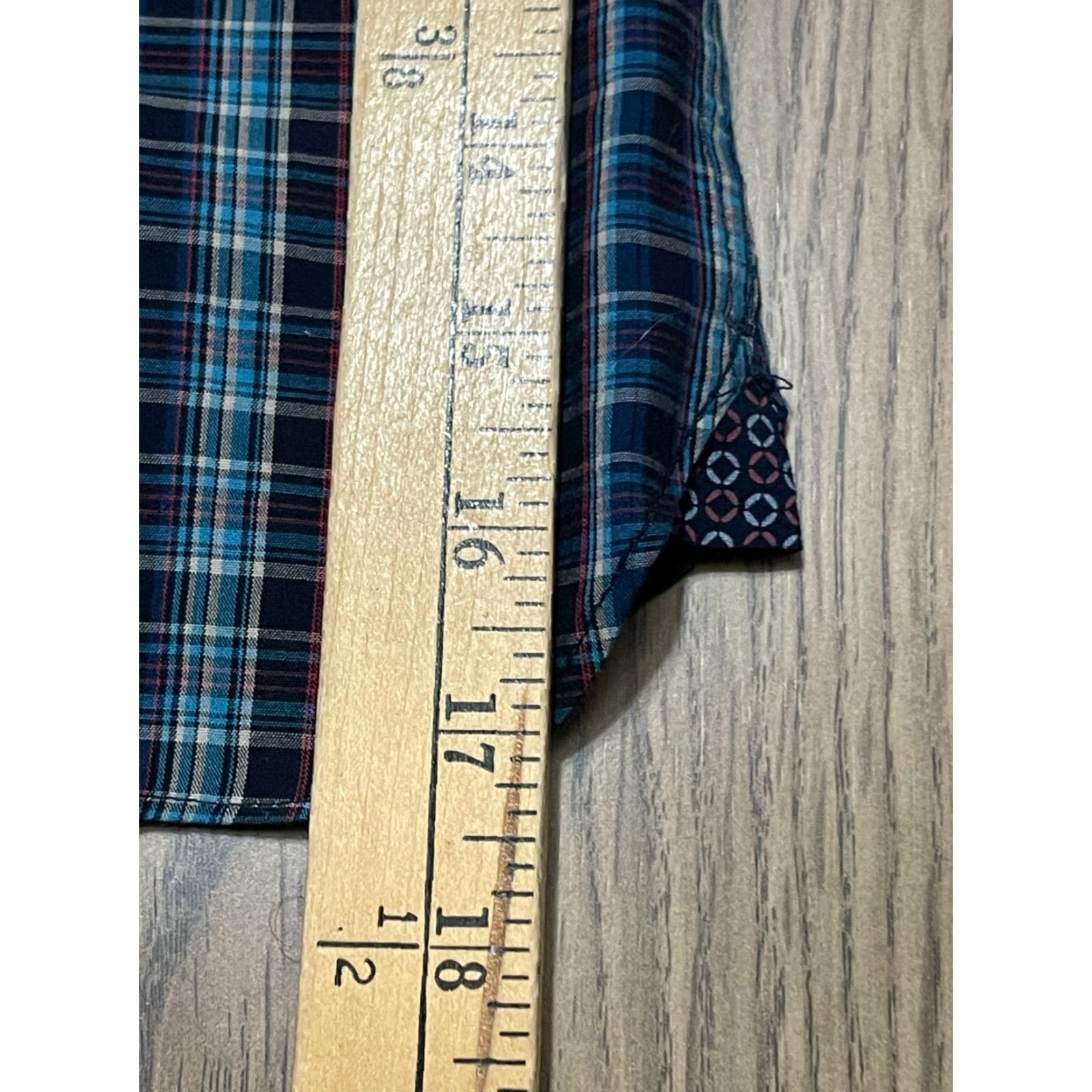 Van Heusen Van Heusen Shirt Men L Blue Plaid Button Up Vintage No Size US L / EU 52-54 / 3 - 6 Thumbnail