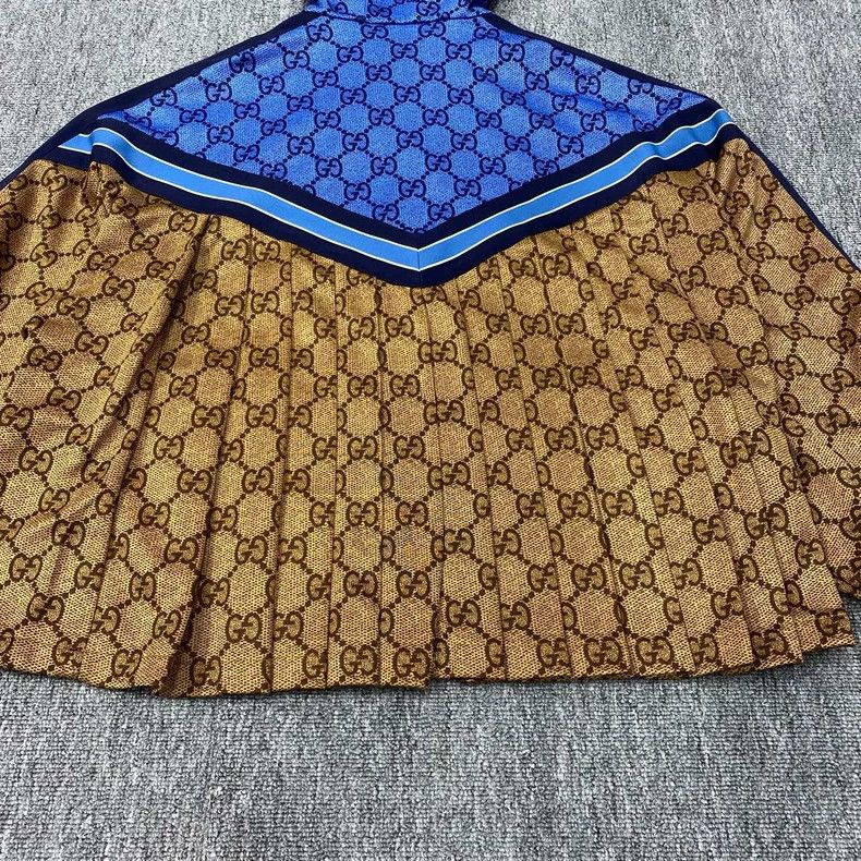 Gucci Gucci Brown and blue color-blocked double G full-printed si Size US S / EU 44-46 / 1 - 3 Thumbnail